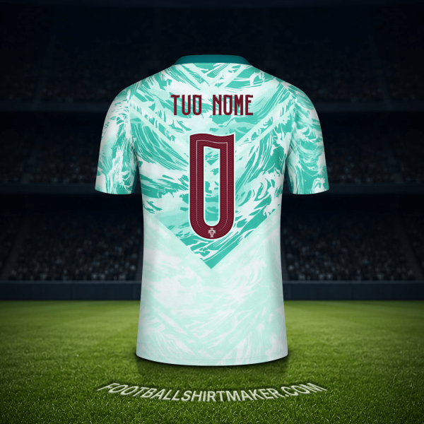Maglia Portogallo Mondiali 2026 Seconda -  tuo nome - 0