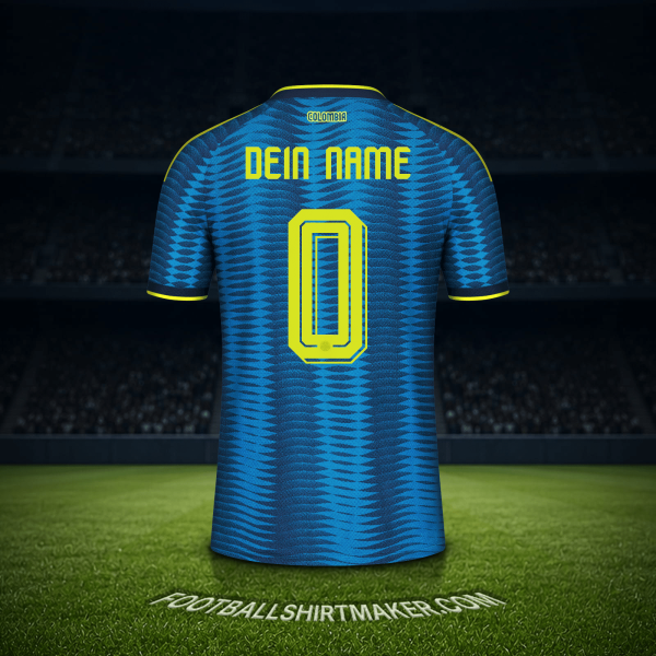Trikot Kolumbien Weltmeisterschaft 2026 Auswärts -  dein name - 0