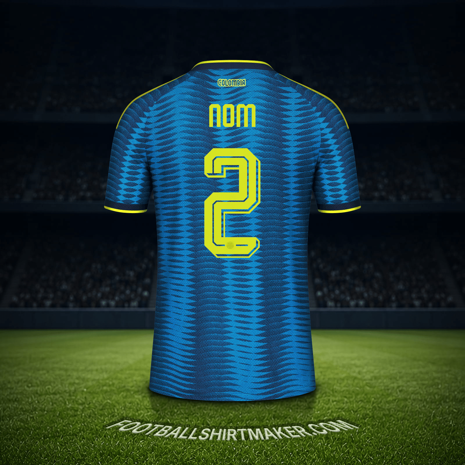 Maillot Colombie Coupe du monde 2026 Extérieur -  nom - 2
