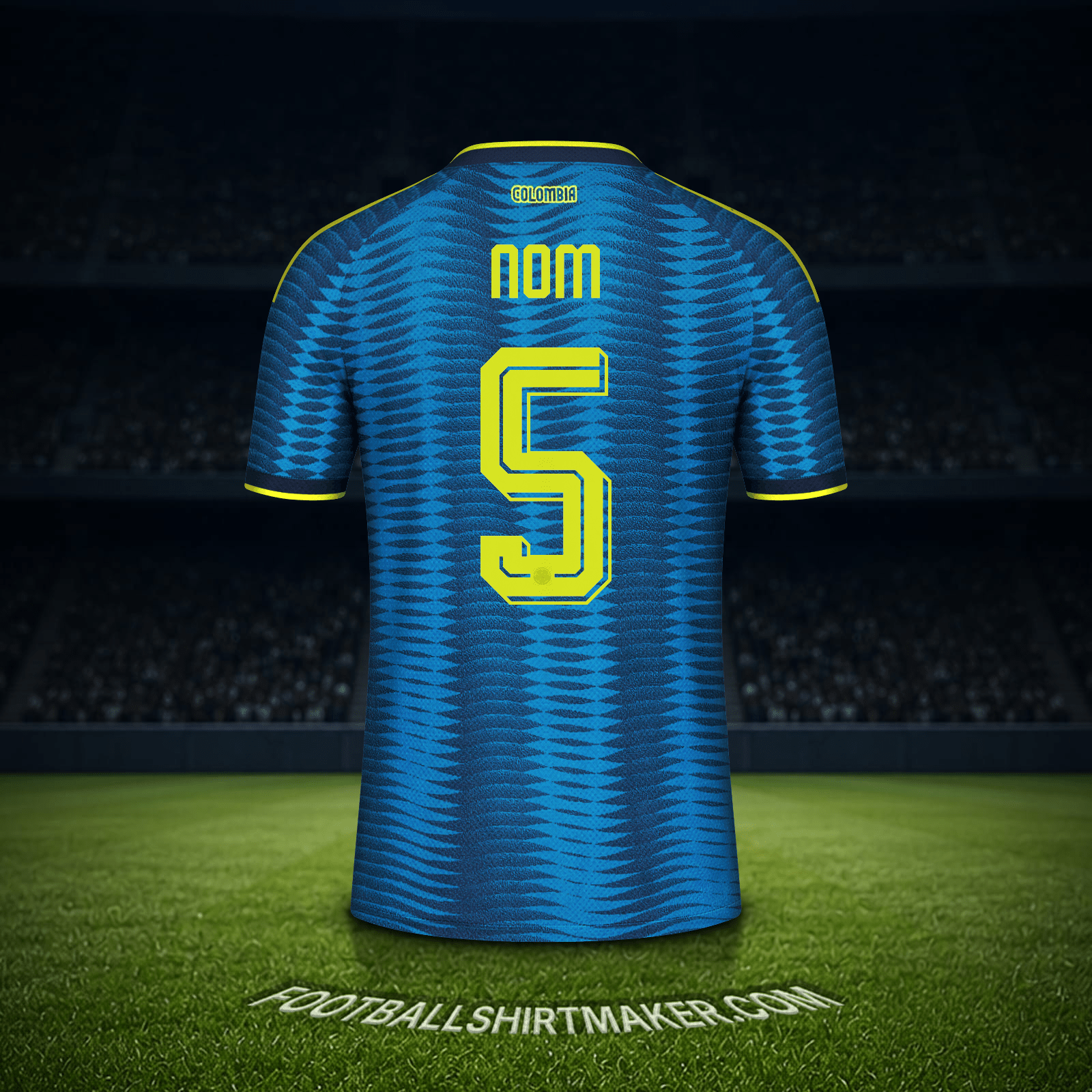 Maillot Colombie Coupe du monde 2026 Extérieur -  nom - 5