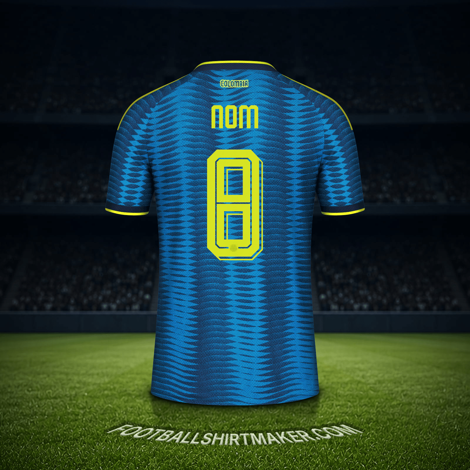 Maillot Colombie Coupe du monde 2026 Extérieur -  nom - 8