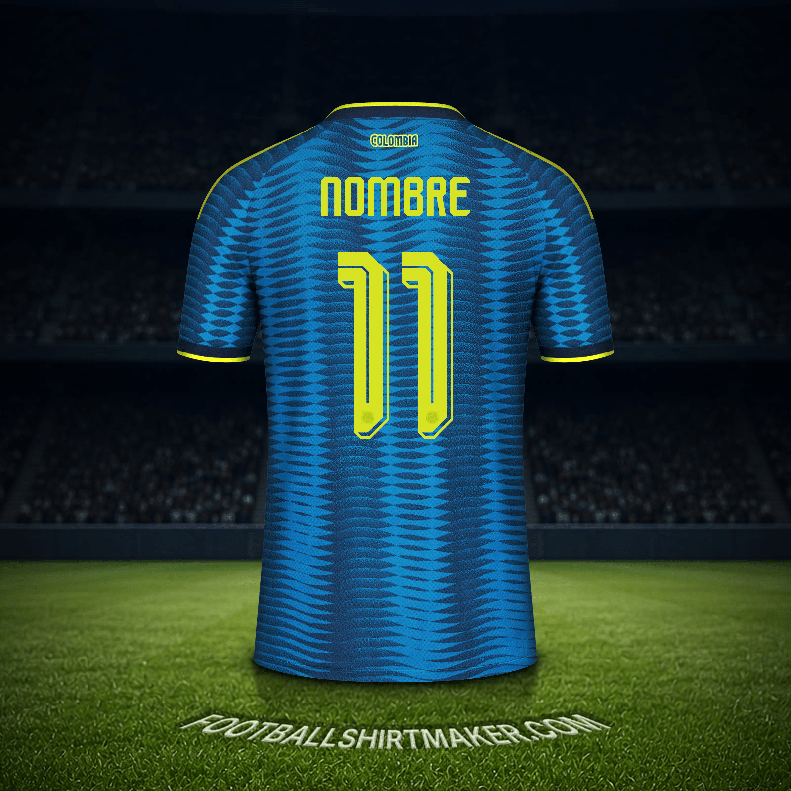 Camiseta Colombia Mundial 2026 Visita -  nombre - 11