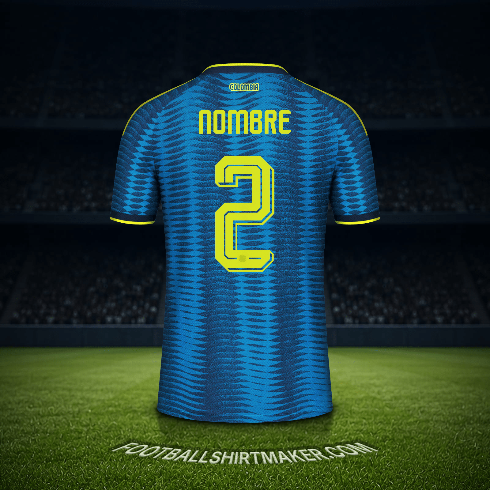 Camiseta Colombia Mundial 2026 Visita -  nombre - 2