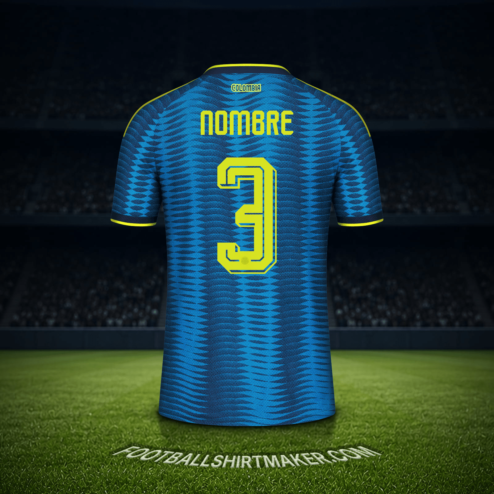 Camiseta Colombia Mundial 2026 Visita -  nombre - 3