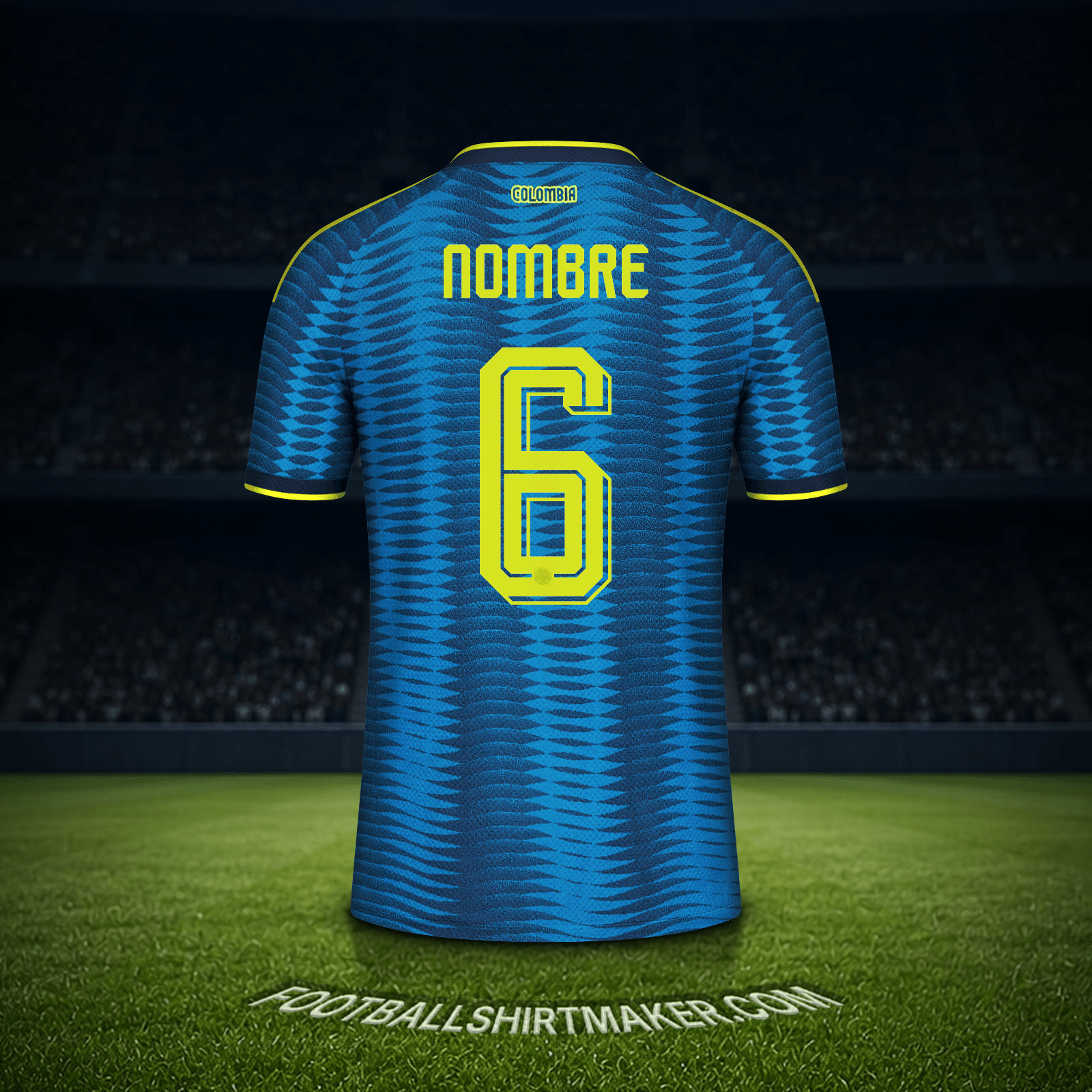 Jersey Colombia Mundial 2026 Visita -  nombre - 6