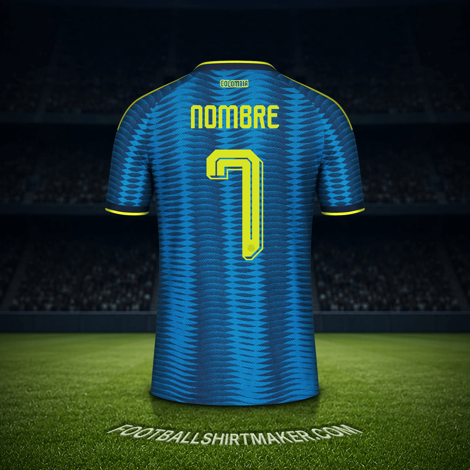 Jersey Colombia Mundial 2026 Visita -  nombre - 7