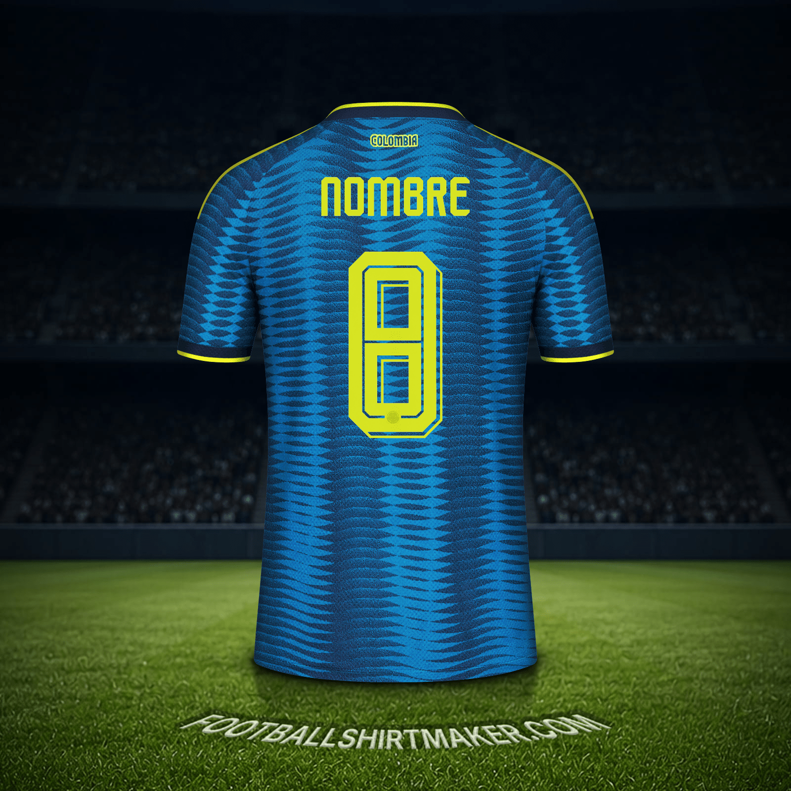 Jersey Colombia Mundial 2026 Visita -  nombre - 8