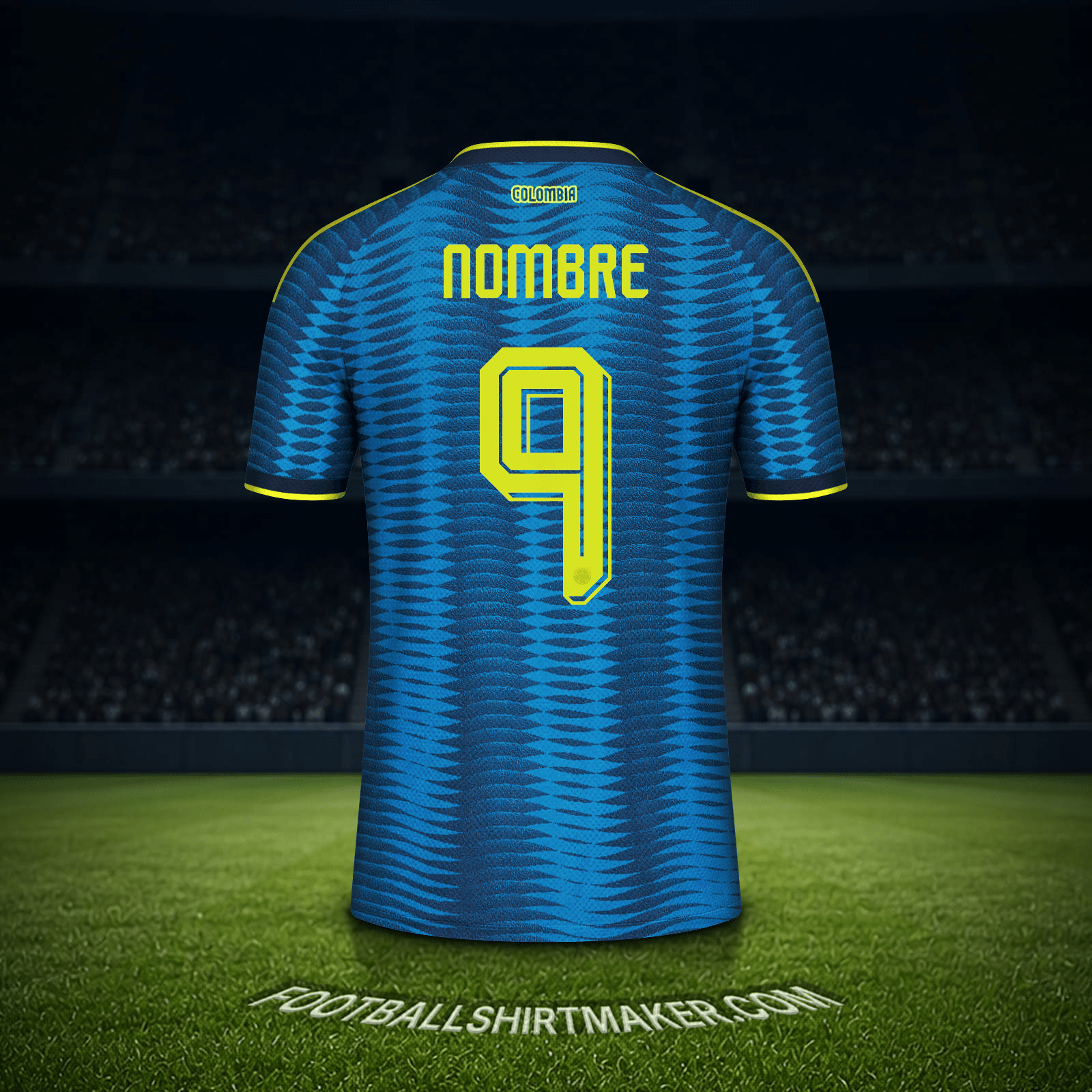 Jersey Colombia Mundial 2026 Visita -  nombre - 9