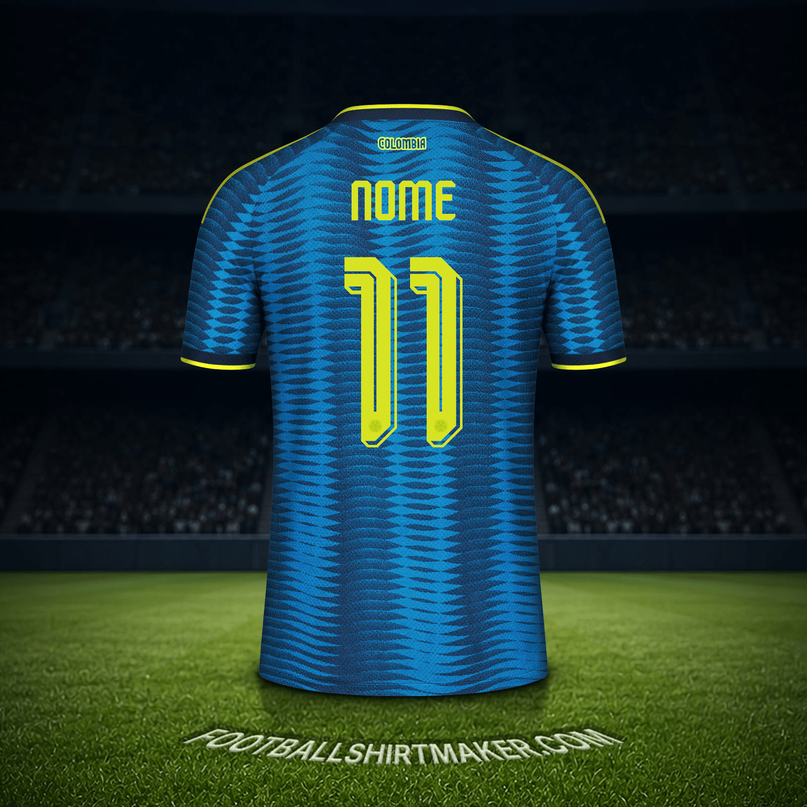 Maglia Colombia Mondiali 2026 Seconda -  nome - 11