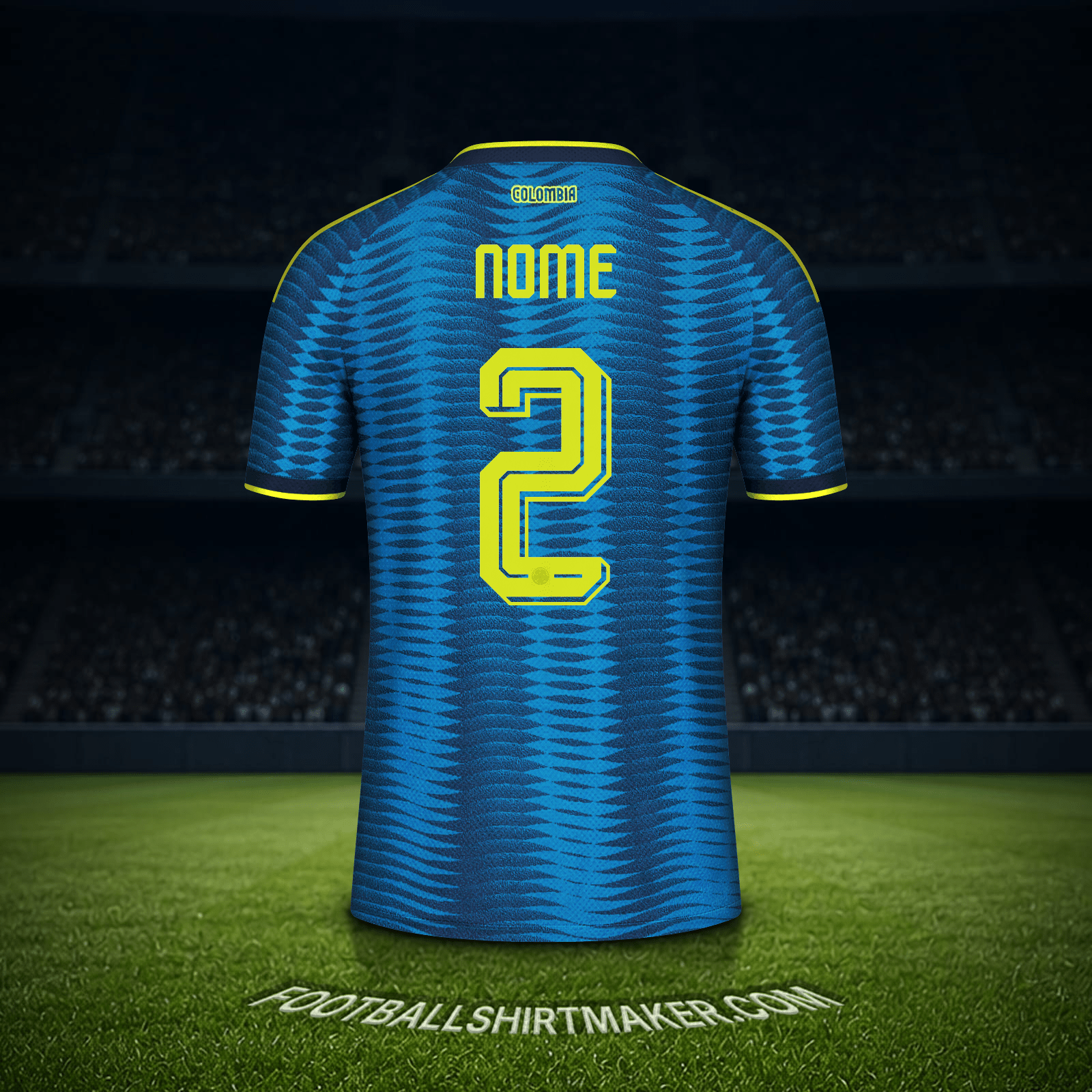 Maglia Colombia Mondiali 2026 Seconda -  nome - 2