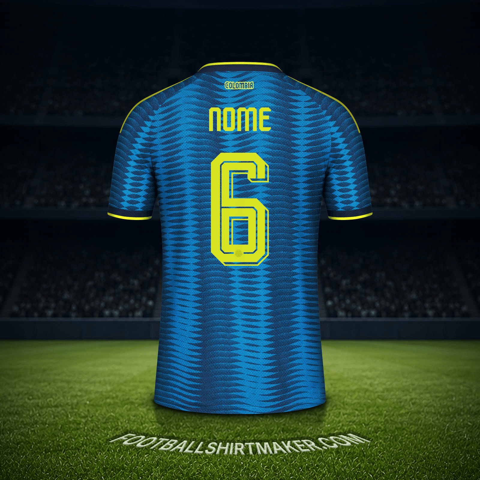 Maglia Colombia Mondiali 2026 Seconda -  nome - 6