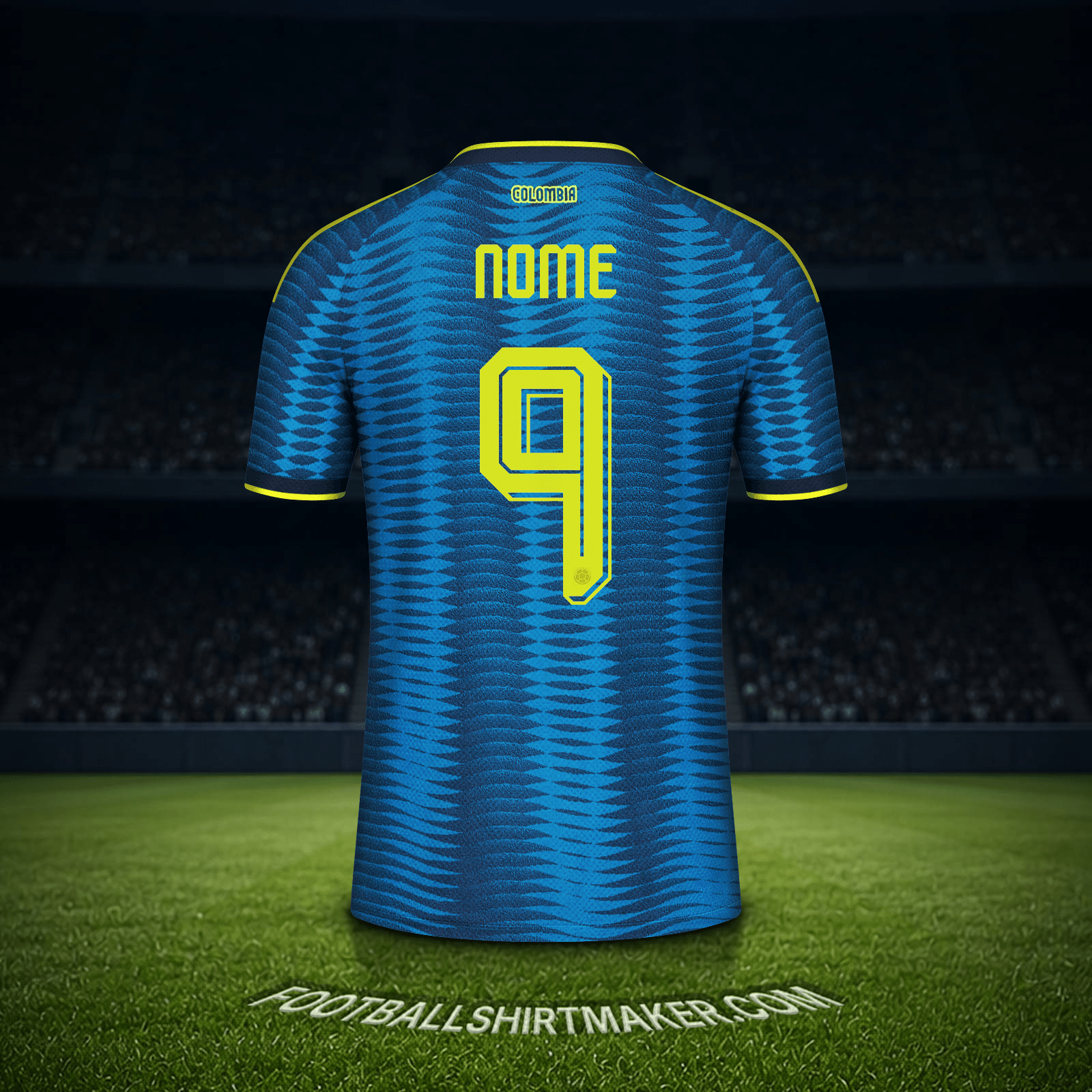 Maglia Colombia Mondiali 2026 Seconda -  nome - 9