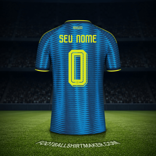 Camisa Colômbia Copa do Mundo 2026 Alternativa -  seu nome - 0