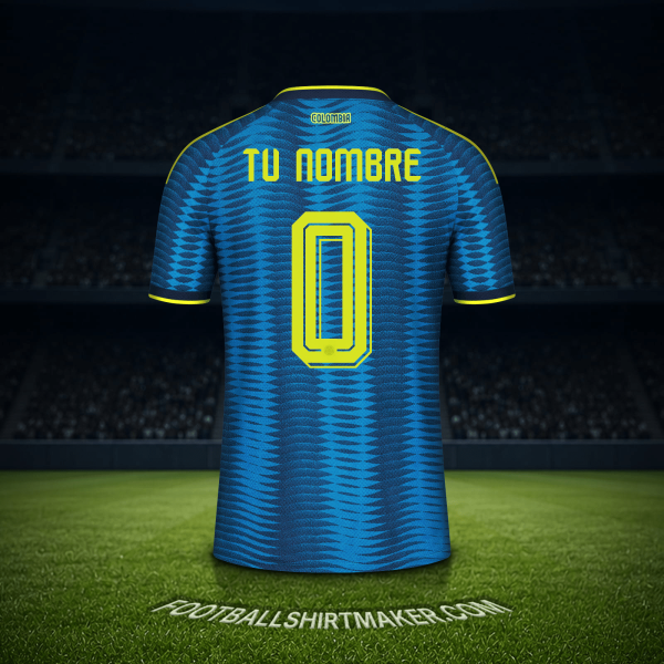 Jersey Colombia Mundial 2026 Visita -  tu nombre - 0