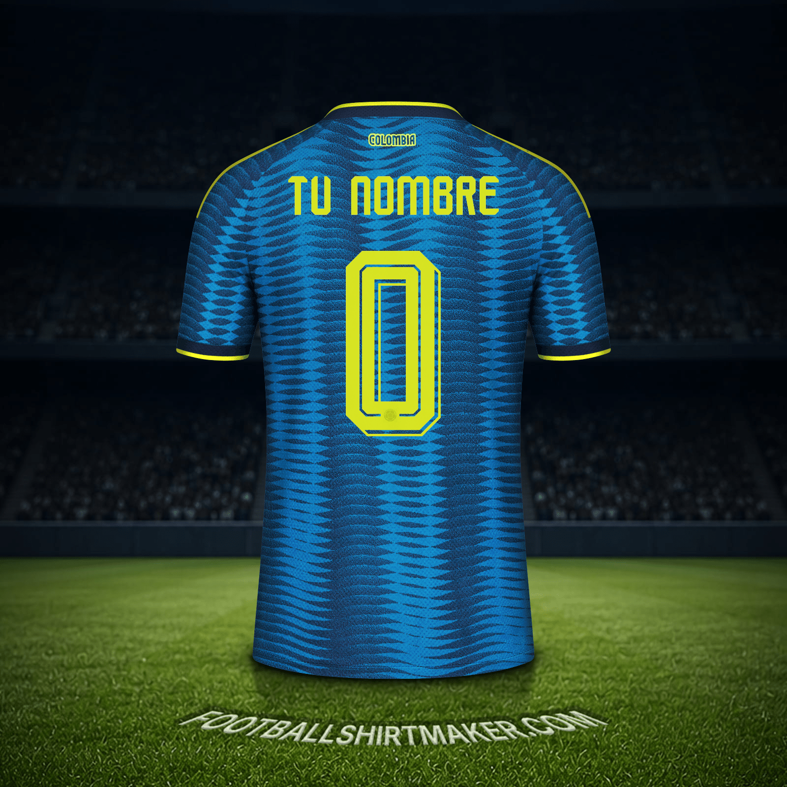 Camiseta Colombia Mundial 2026 Visita -  tu nombre - 0