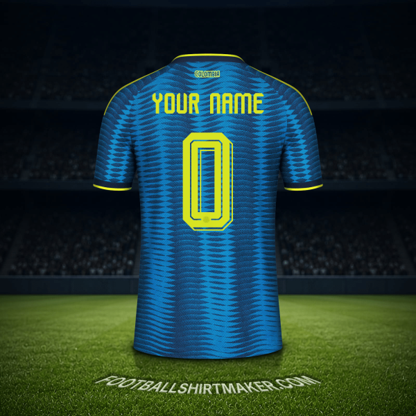 Shirt Colombia World Cup 2026 Away -  your name - 0