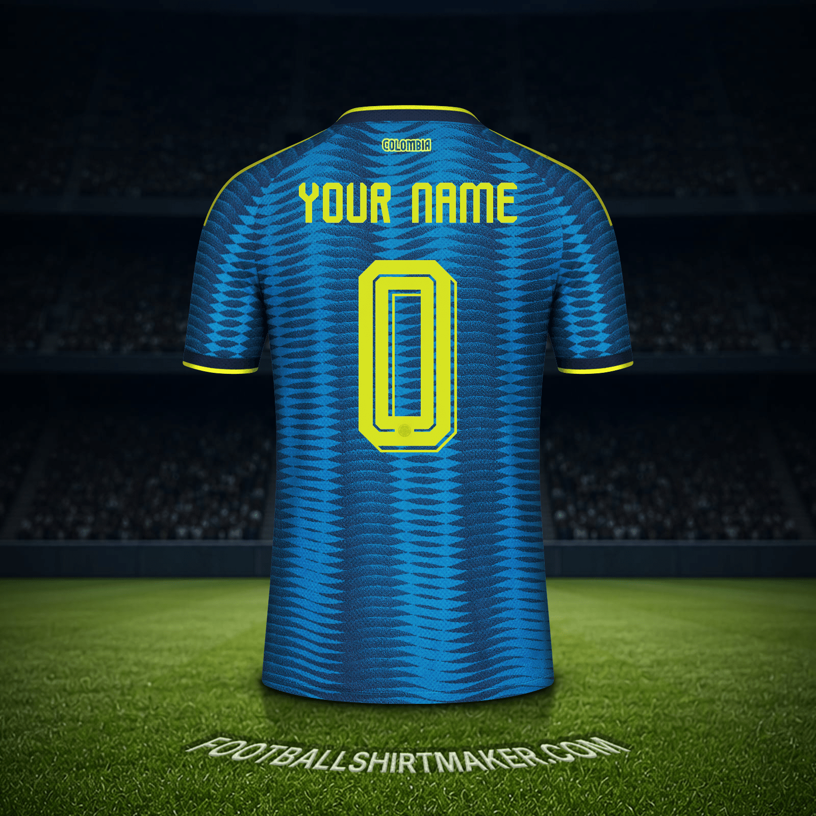 Jersey Colombia World Cup 2026 Away -  your name - 0