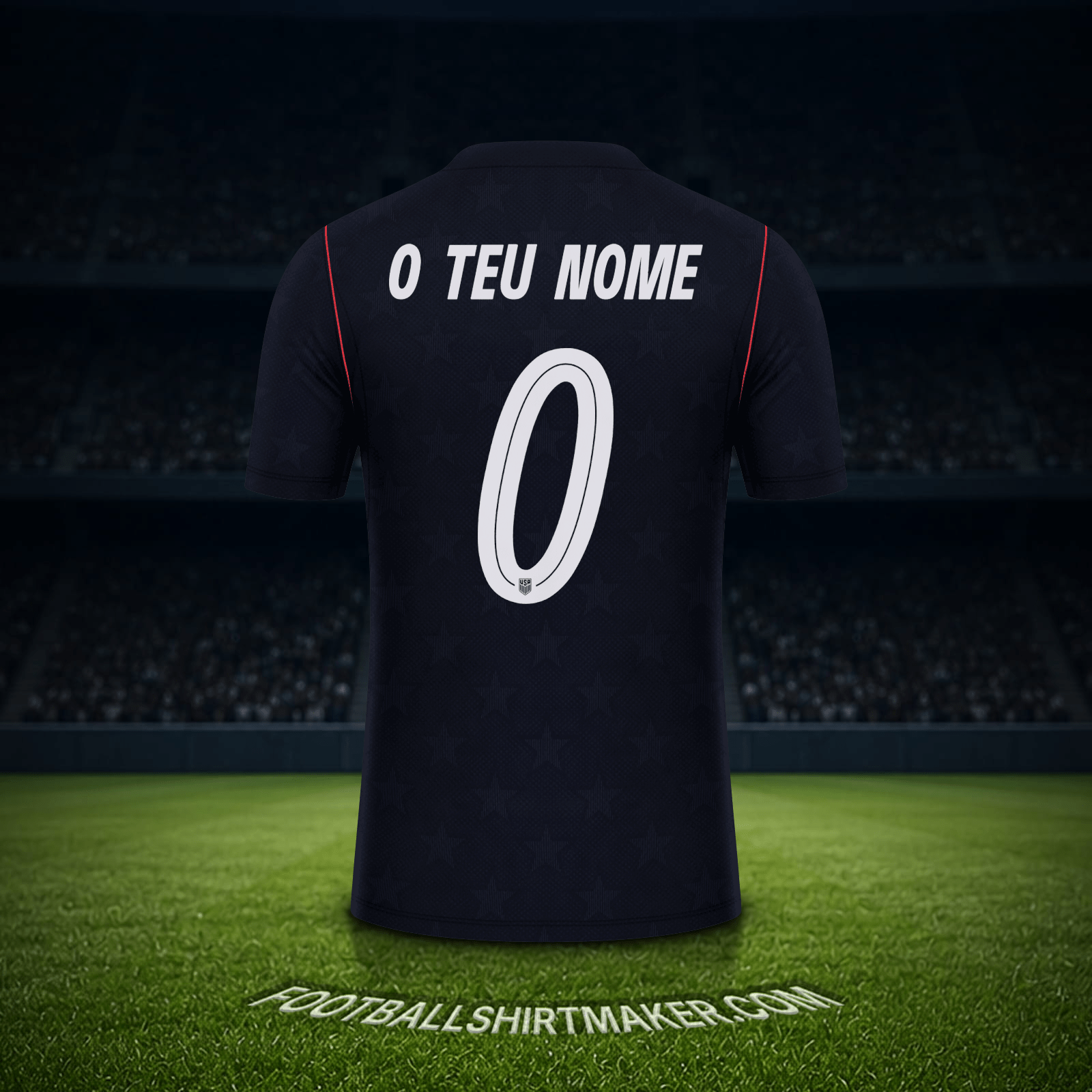Camisola Estados Unidos Copa do Mundo 2026 Alternativa -  o teu nome - 0