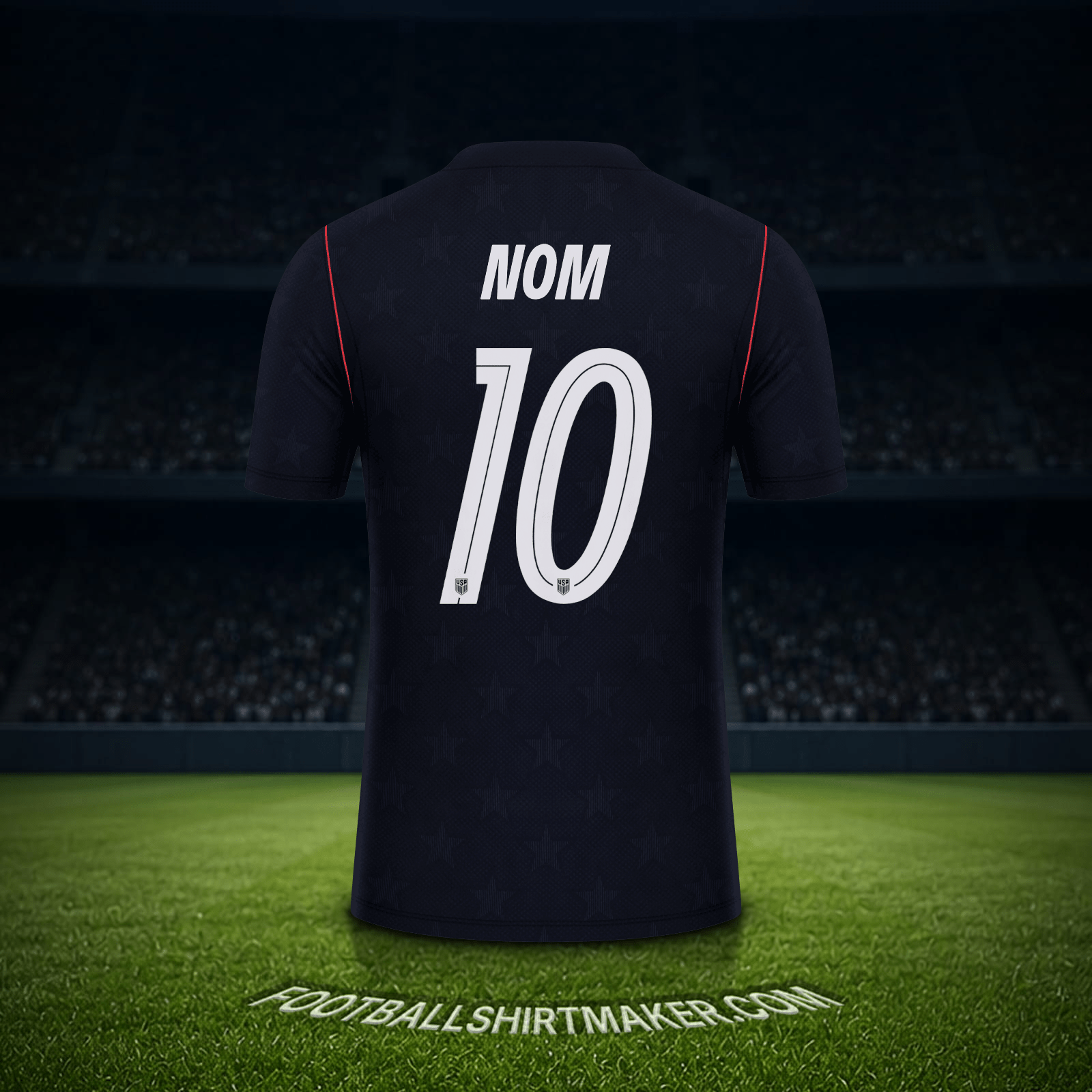 Maillot États-Unis Coupe du monde 2026 Extérieur -  nom - 10