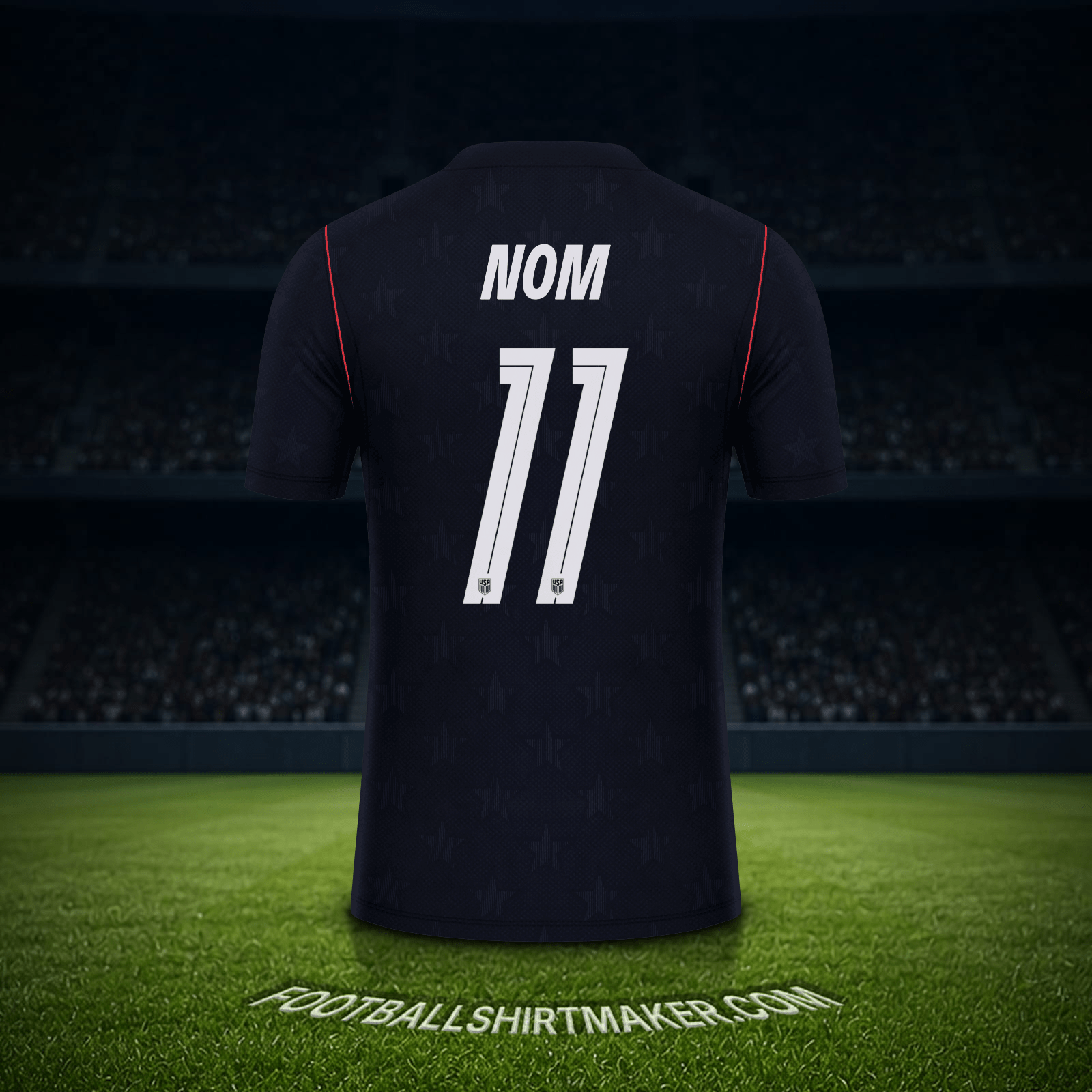 Maillot États-Unis Coupe du monde 2026 Extérieur -  nom - 11