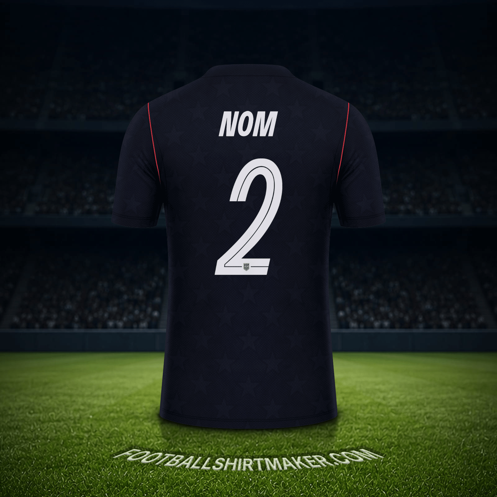 Maillot États-Unis Coupe du monde 2026 Extérieur -  nom - 2