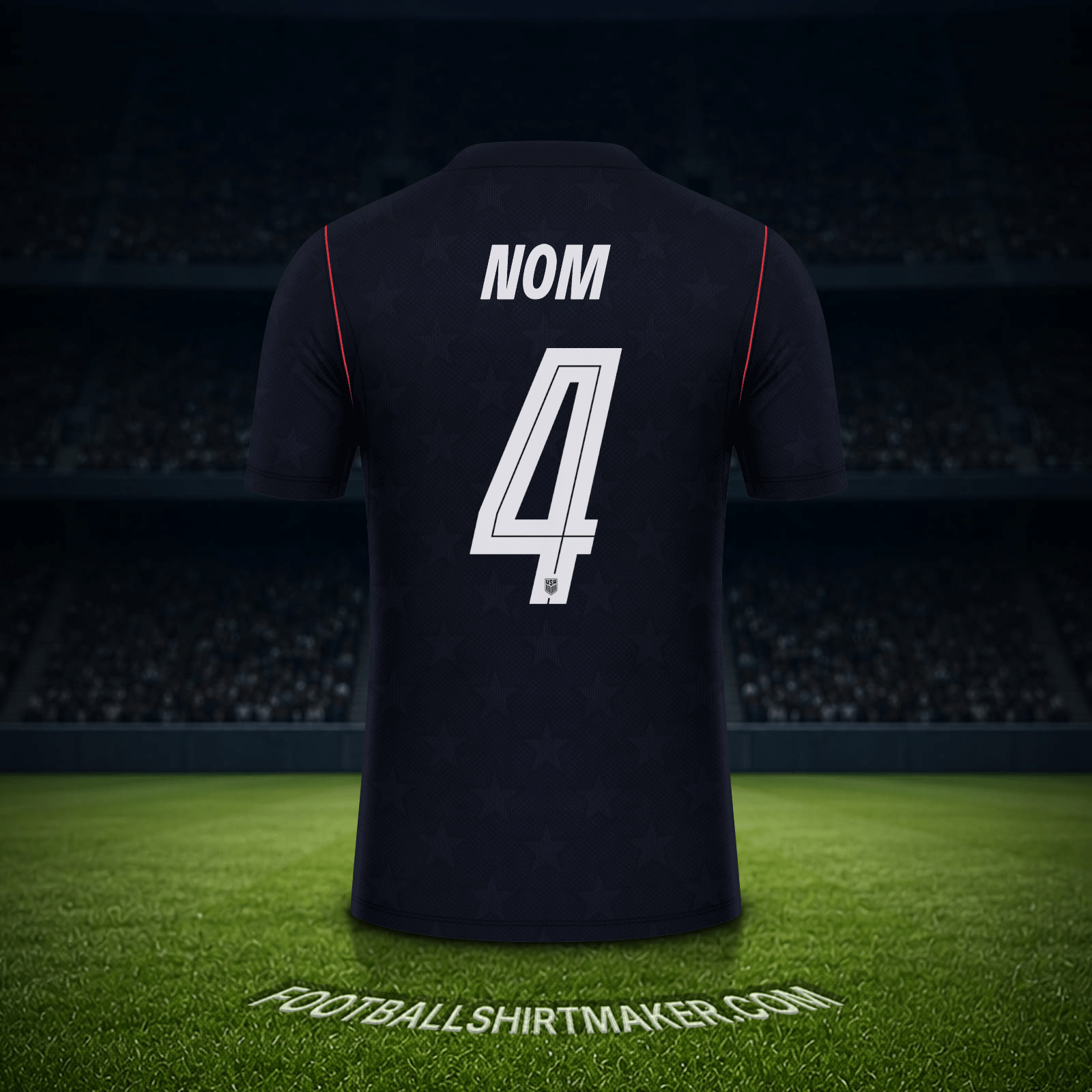Maillot États-Unis Coupe du monde 2026 Extérieur -  nom - 4