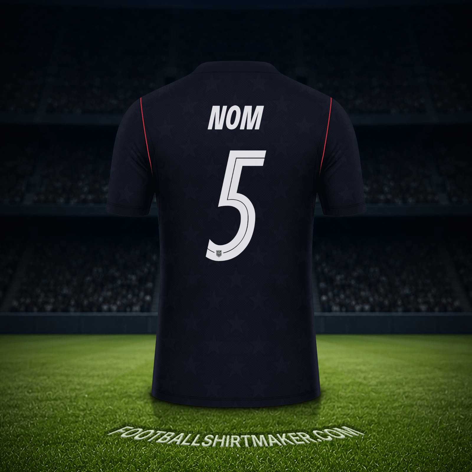 Maillot États-Unis Coupe du monde 2026 Extérieur -  nom - 5