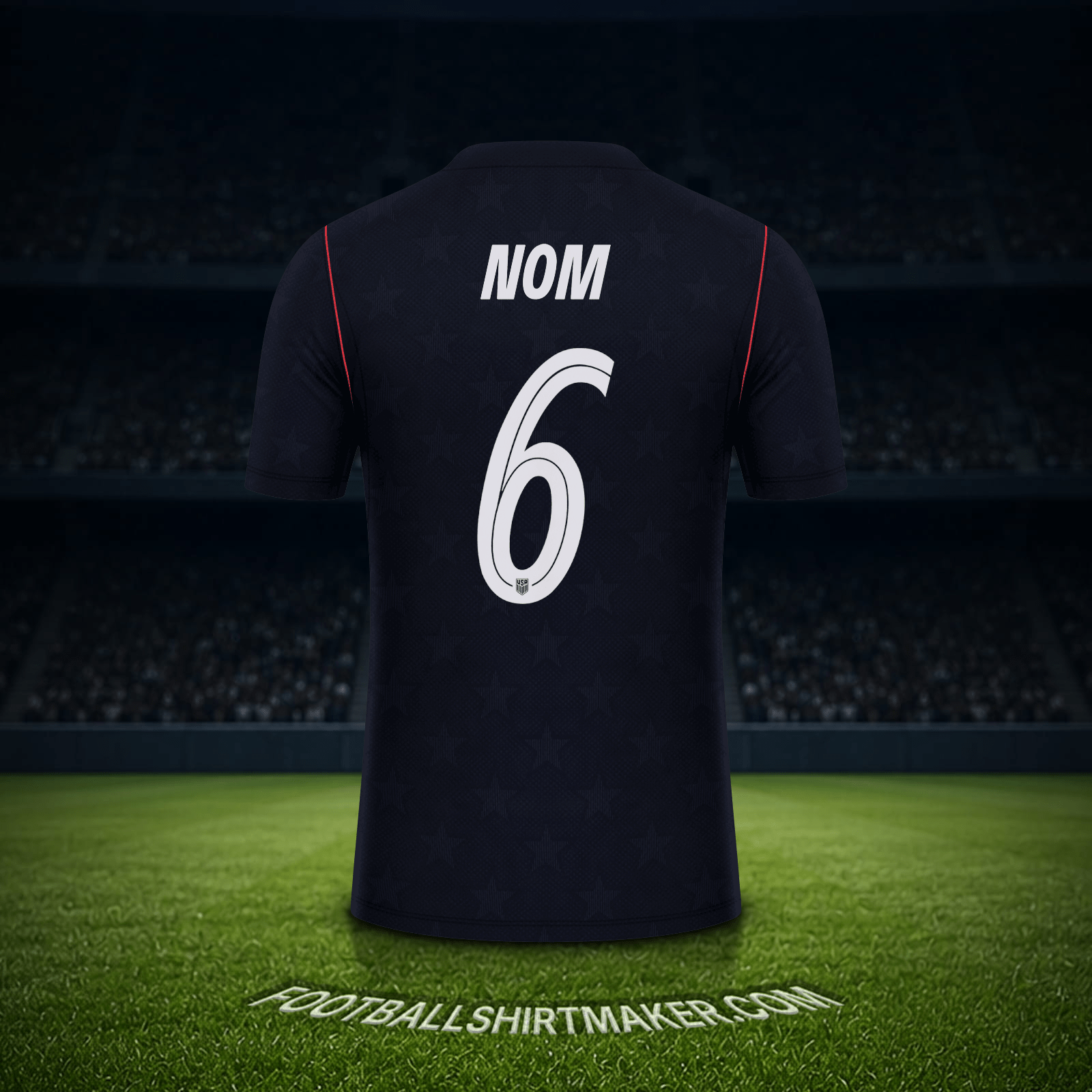 Maillot États-Unis Coupe du monde 2026 Extérieur -  nom - 6