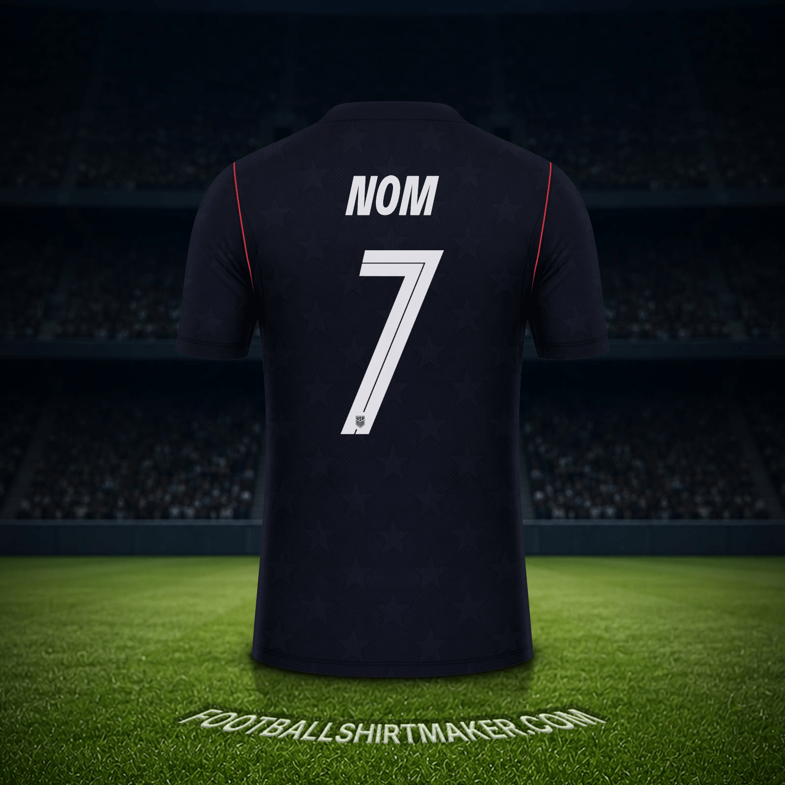 Maillot États-Unis Coupe du monde 2026 Extérieur -  nom - 7
