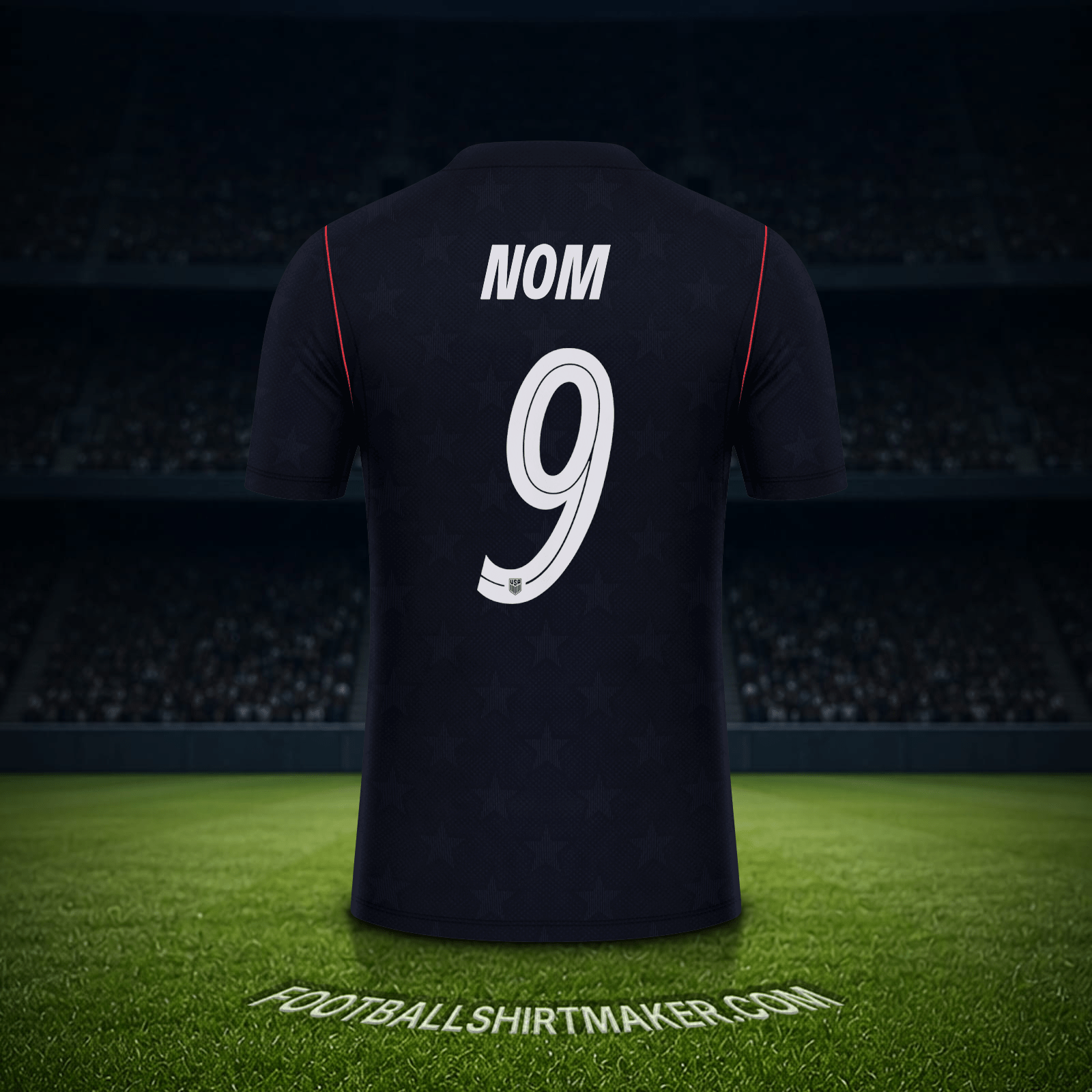 Maillot États-Unis Coupe du monde 2026 Extérieur -  nom - 9