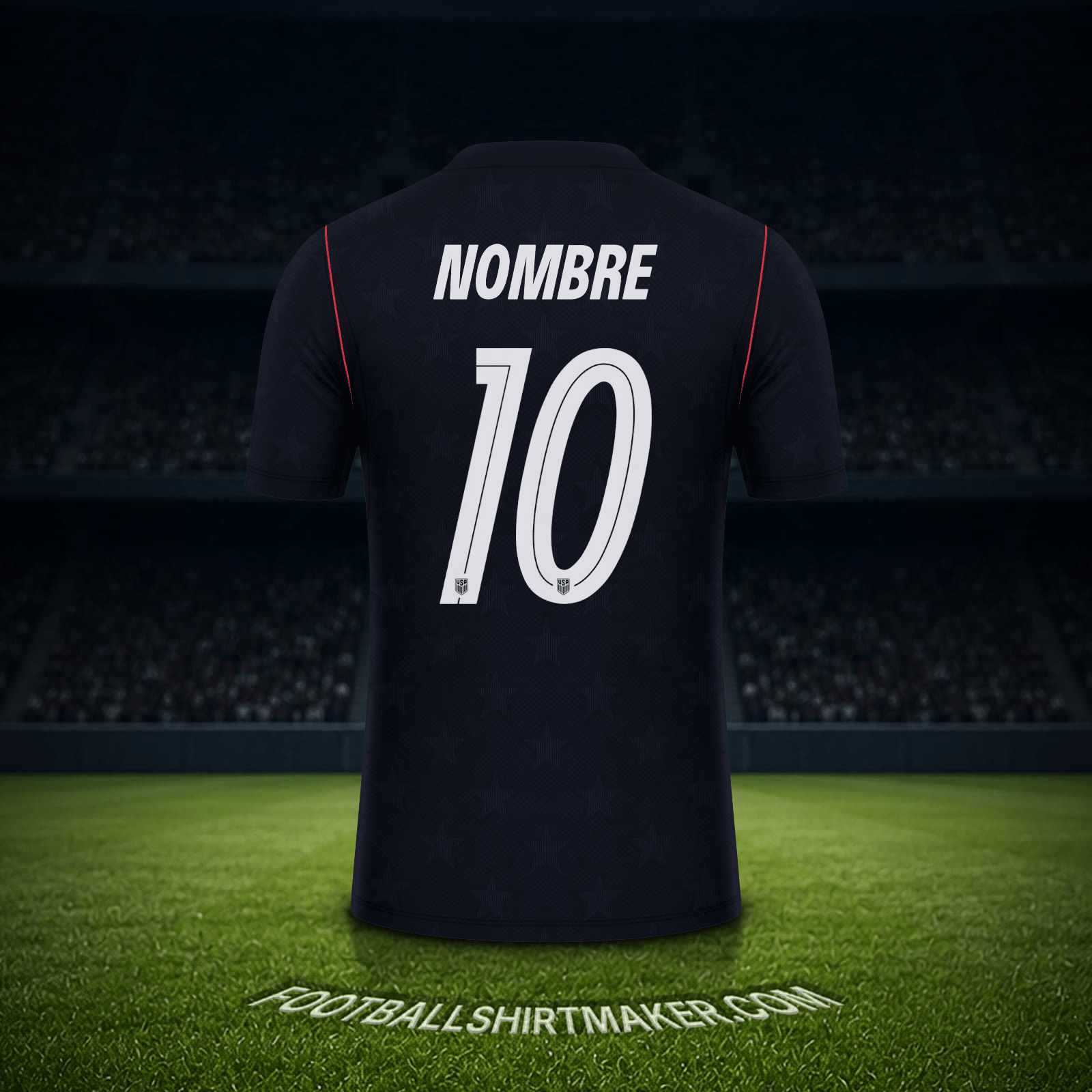 Jersey Estados Unidos Mundial 2026 Visita -  nombre - 10