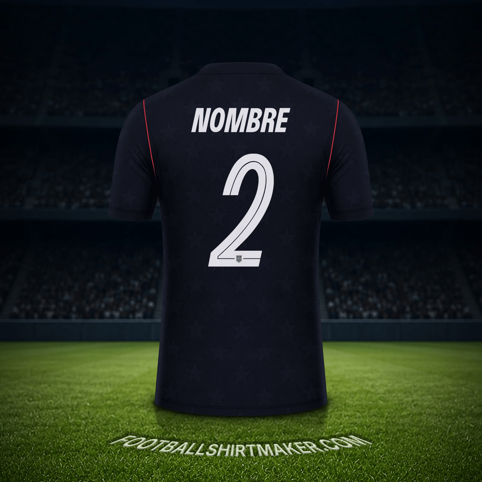 Jersey Estados Unidos Mundial 2026 Visita -  nombre - 2