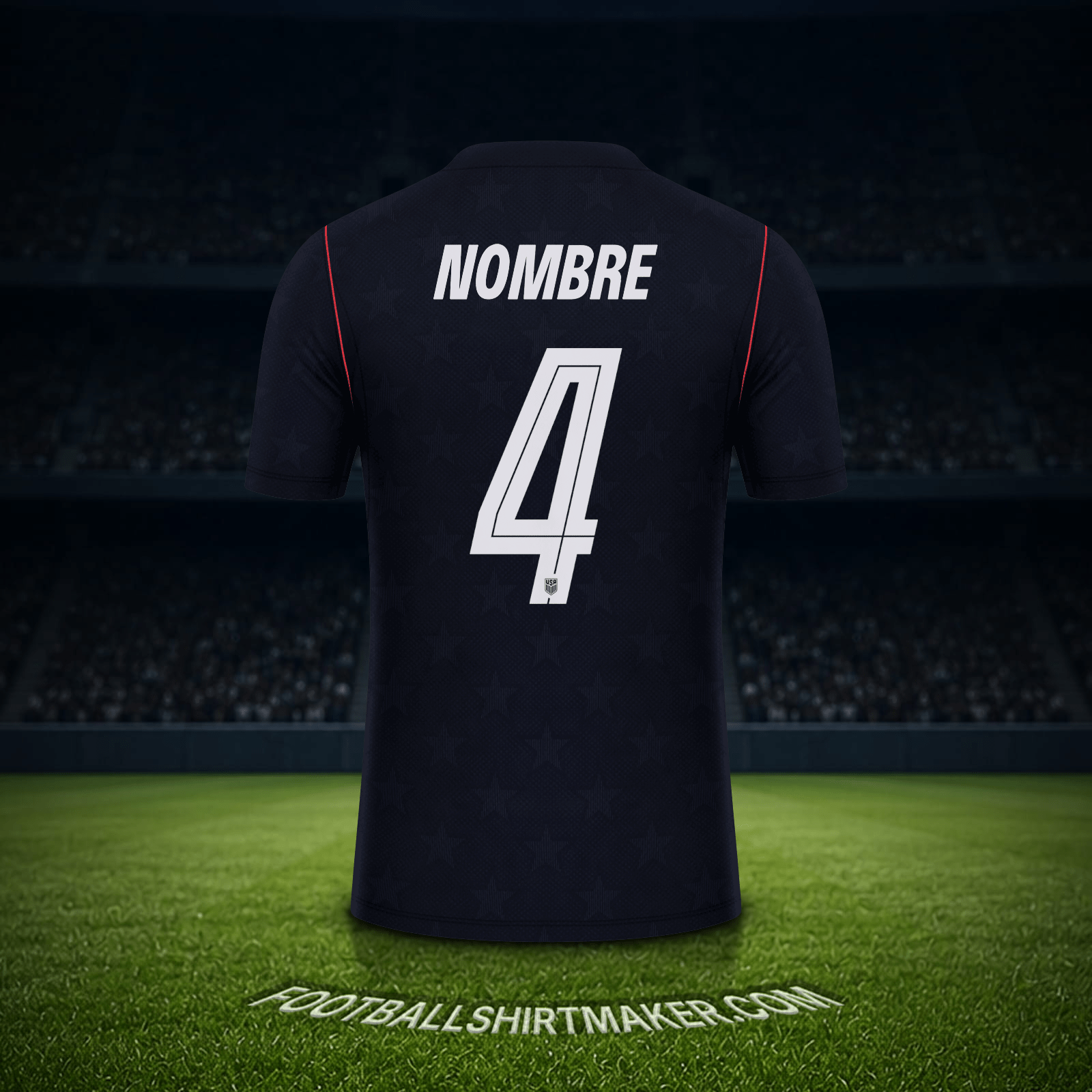 Jersey Estados Unidos Mundial 2026 Visita -  nombre - 4