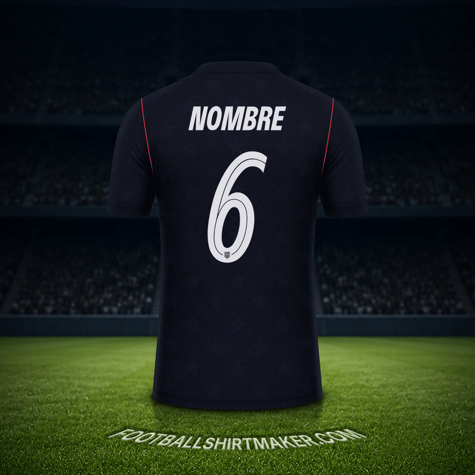 Jersey Estados Unidos Mundial 2026 Visita -  nombre - 6