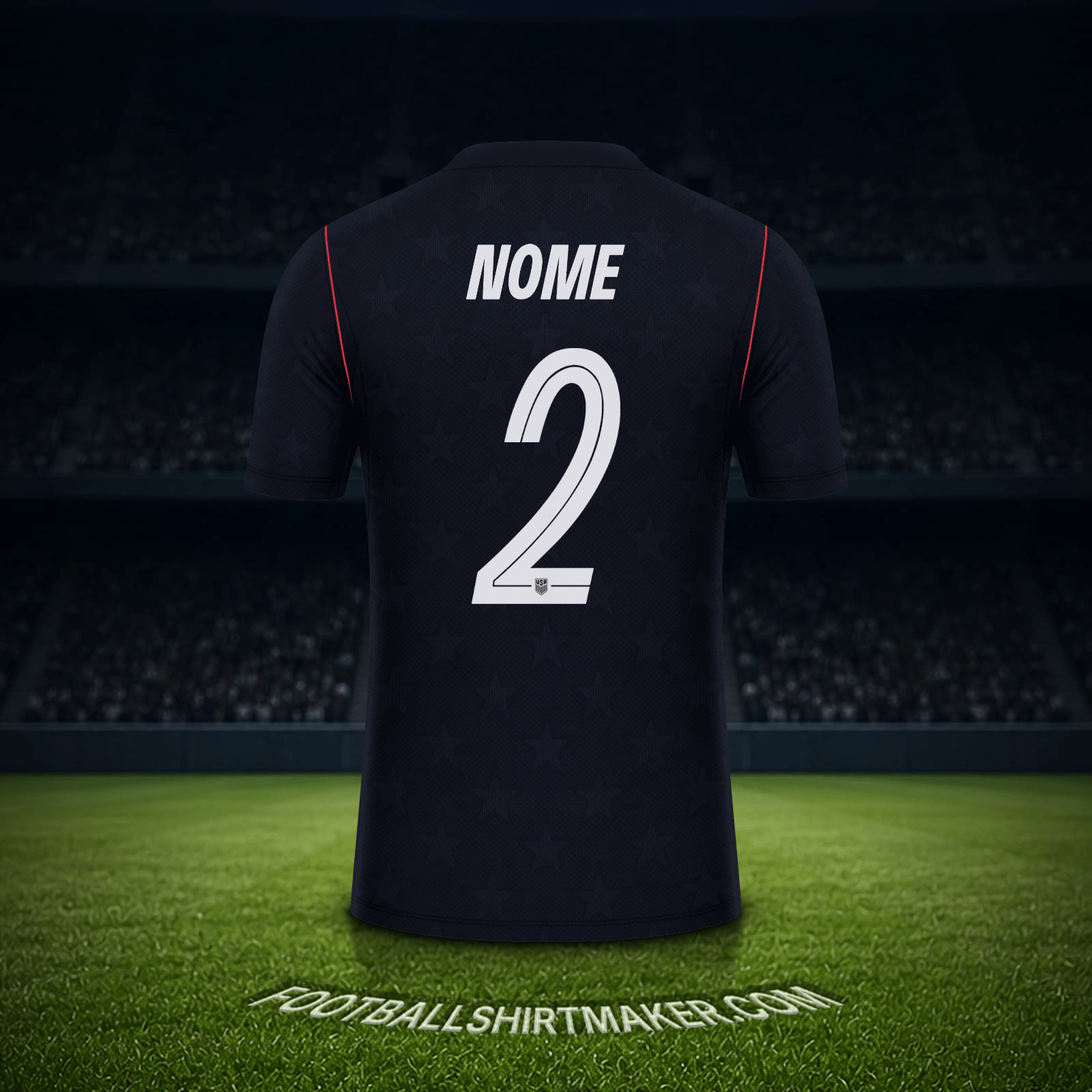 Maglia Stati Uniti Mondiali 2026 Seconda -  nome - 2