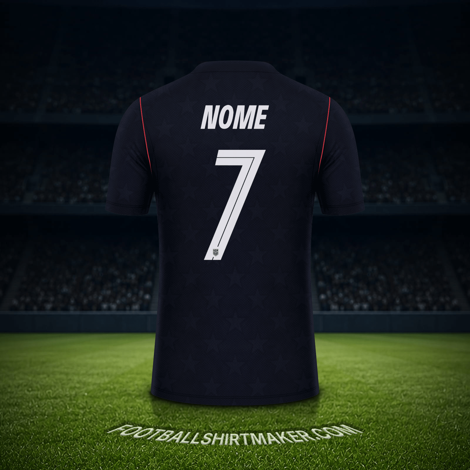 Maglia Stati Uniti Mondiali 2026 Seconda -  nome - 7