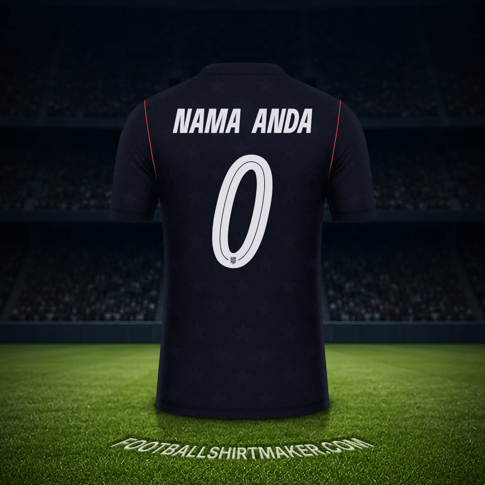 Jersey Amerika Serikat Piala Dunia 2026 Alternatif -  nama anda - 0
