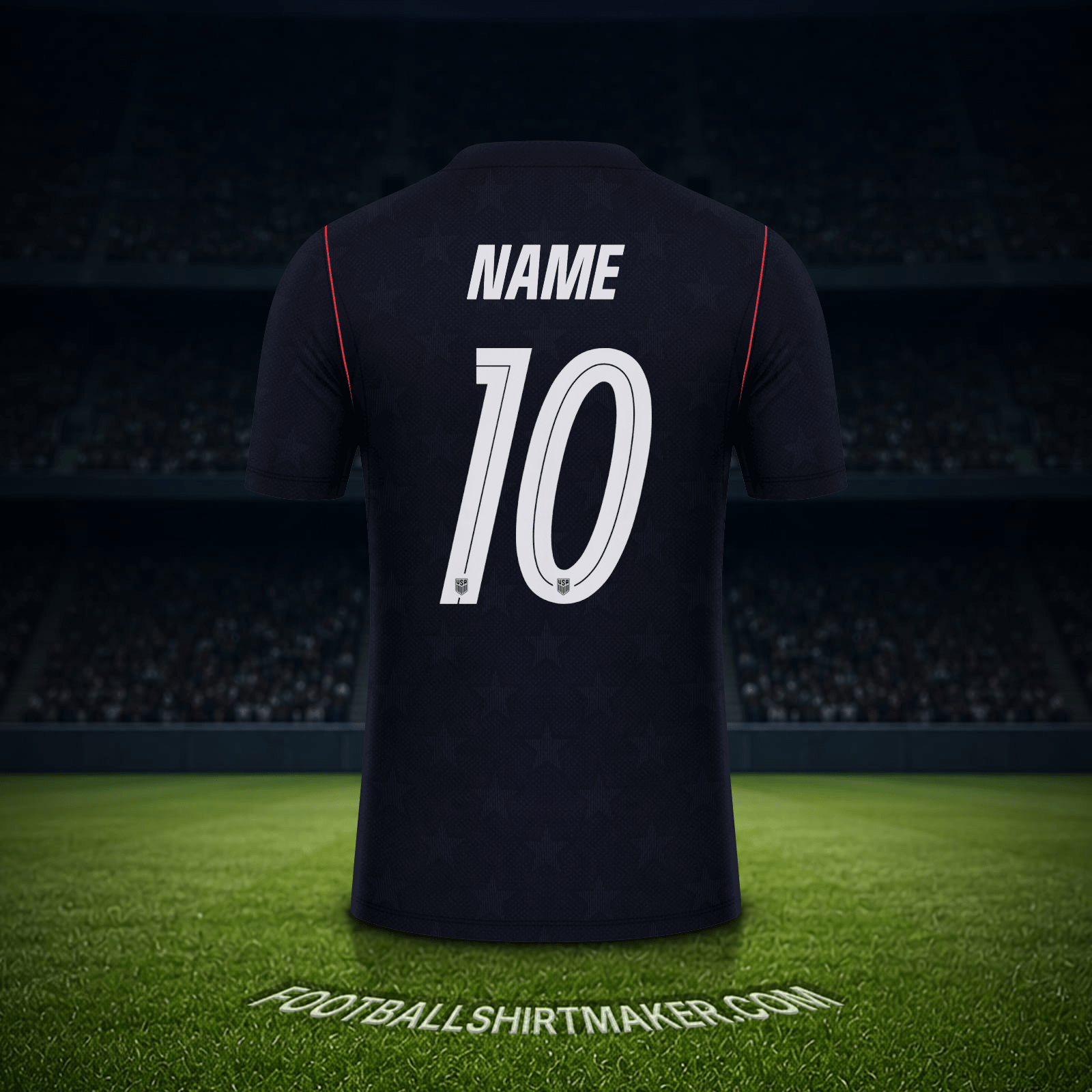 Trikot Vereinigte Staaten Weltmeisterschaft 2026 Auswärts -  name - 10