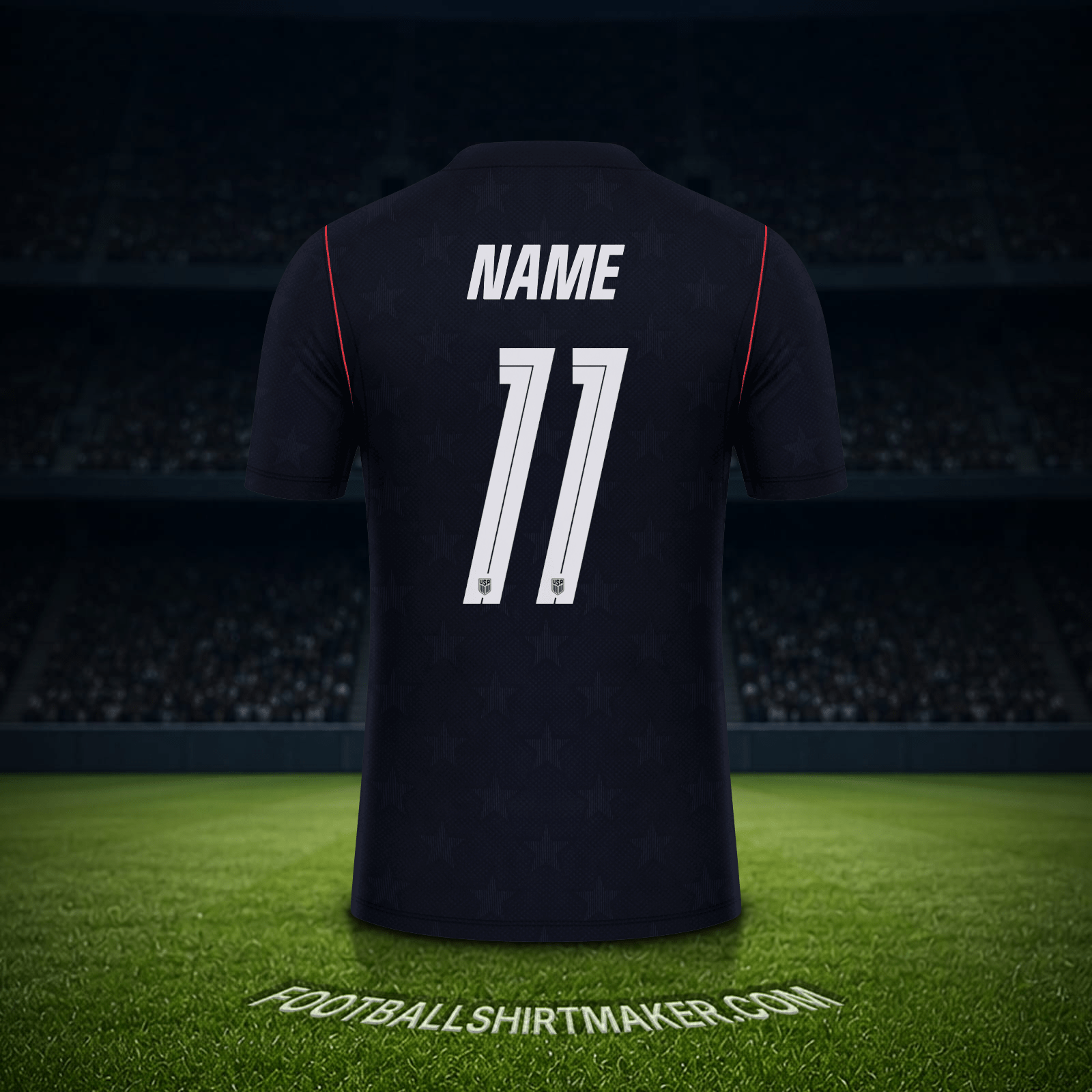 Trikot Vereinigte Staaten Weltmeisterschaft 2026 Auswärts -  name - 11