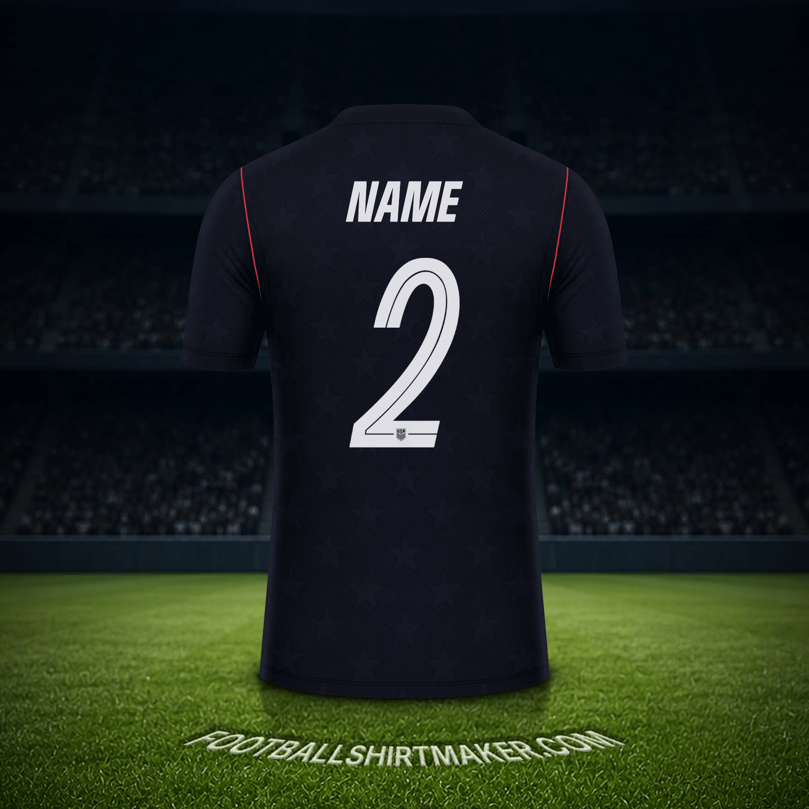 Trikot Vereinigte Staaten Weltmeisterschaft 2026 Auswärts -  name - 2