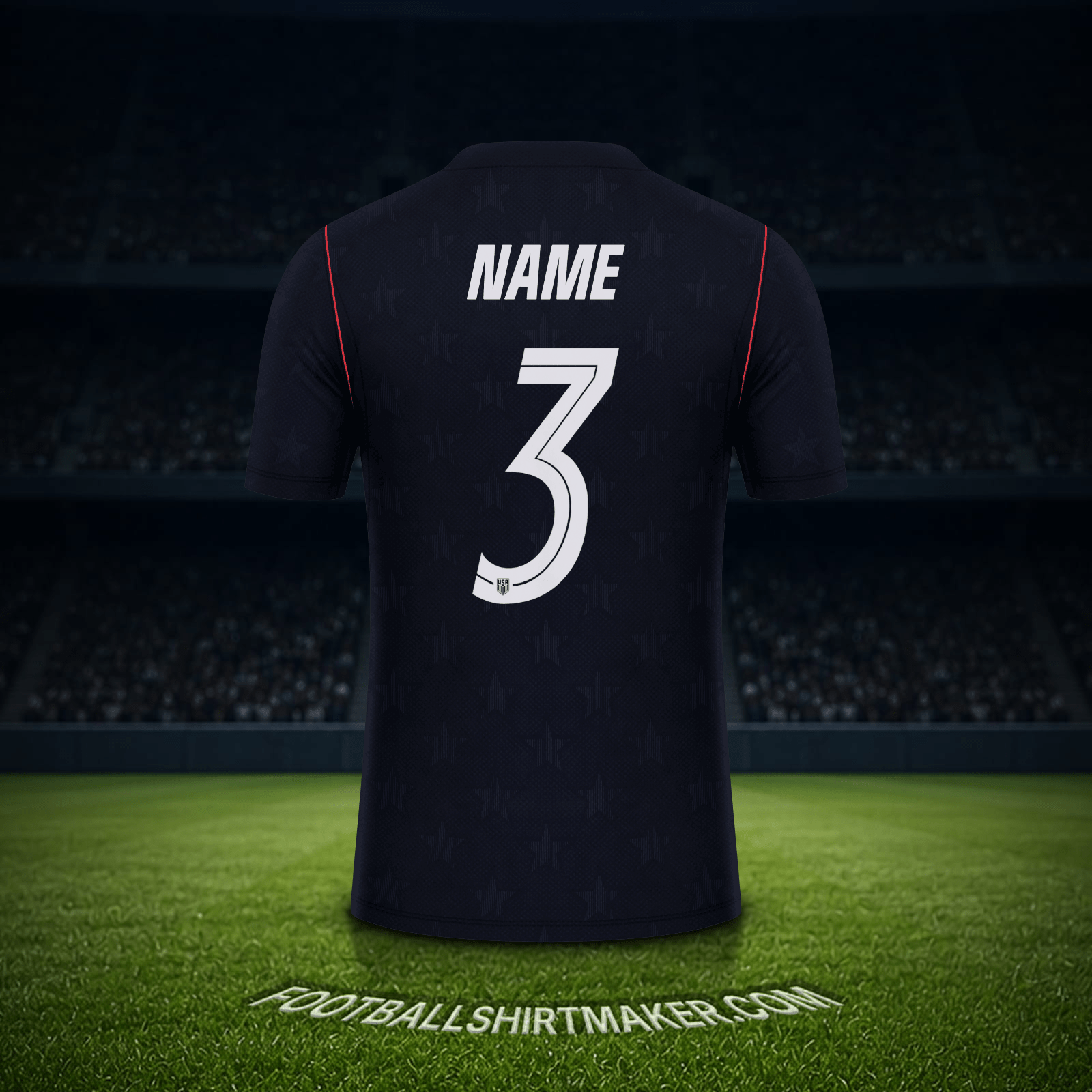 Trikot Vereinigte Staaten Weltmeisterschaft 2026 Auswärts -  name - 3