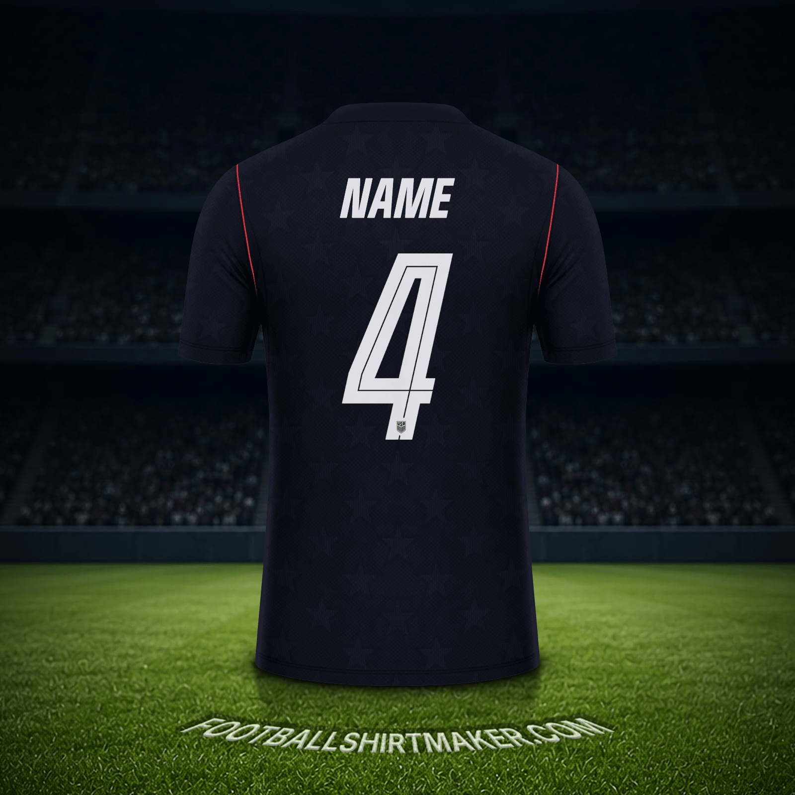 Trikot Vereinigte Staaten Weltmeisterschaft 2026 Auswärts -  name - 4