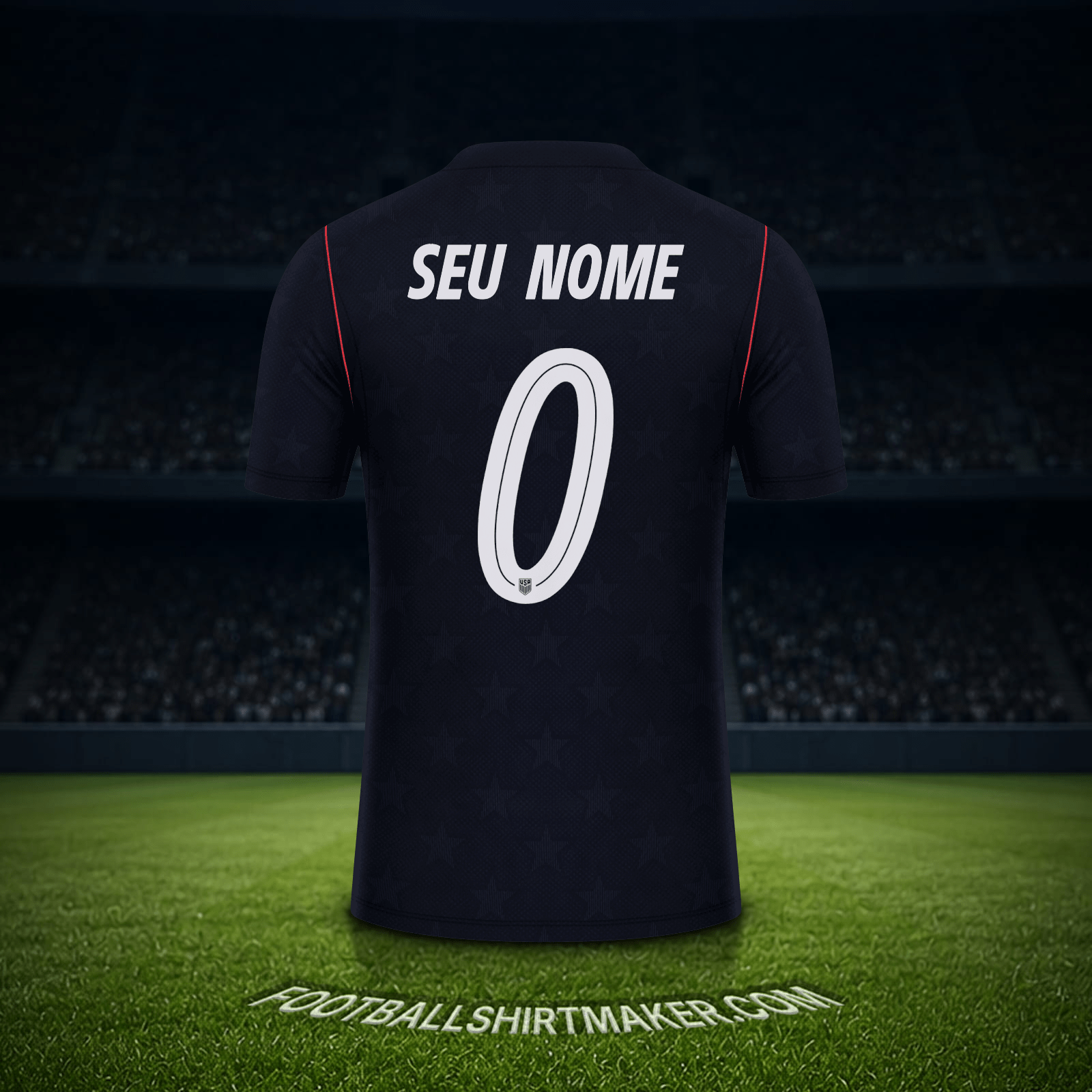 Camisa Estados Unidos Copa do Mundo 2026 Alternativa -  seu nome - 0