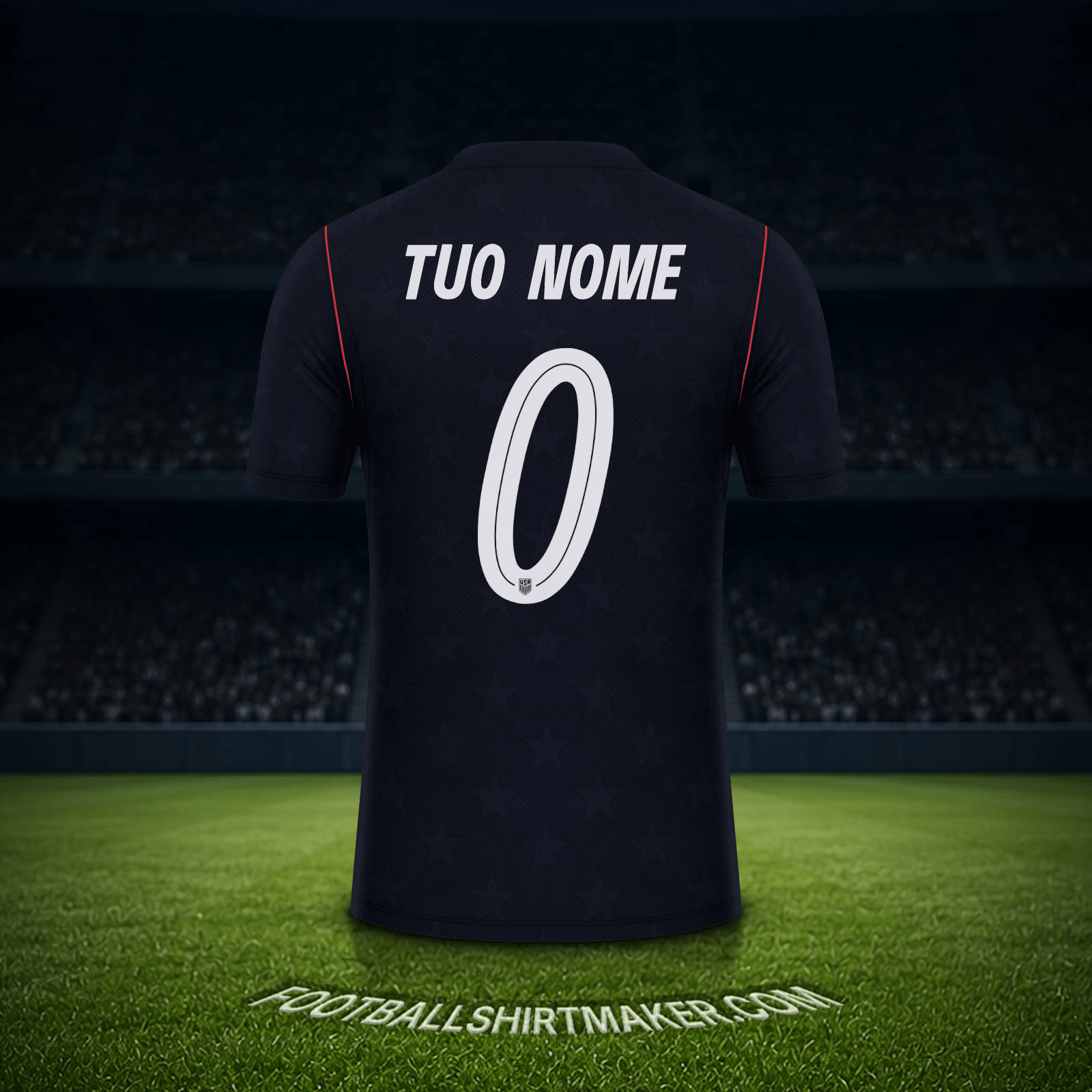 Maglia Stati Uniti Mondiali 2026 Seconda -  tuo nome - 0