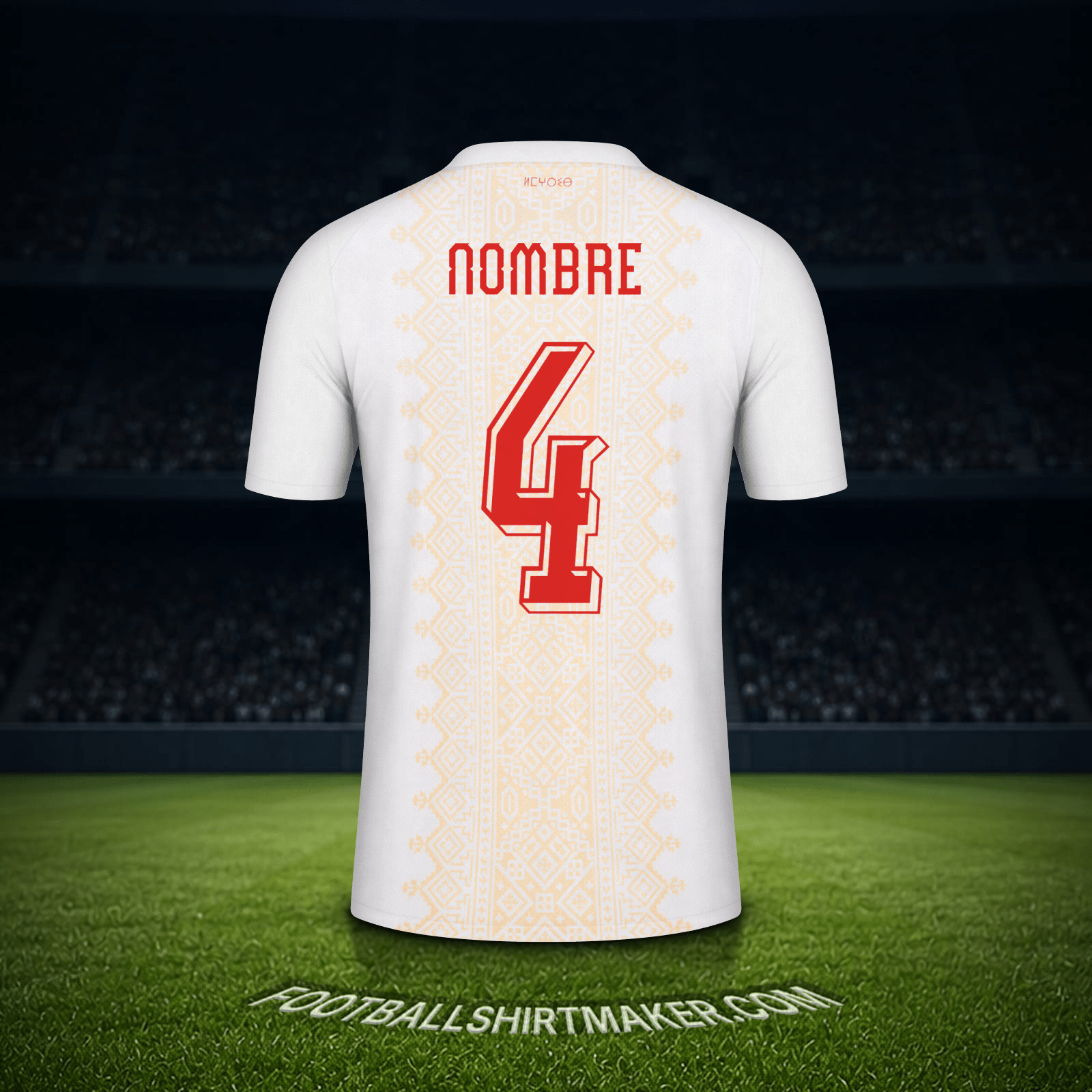 Jersey Marruecos Mundial 2026 Visita -  nombre - 4