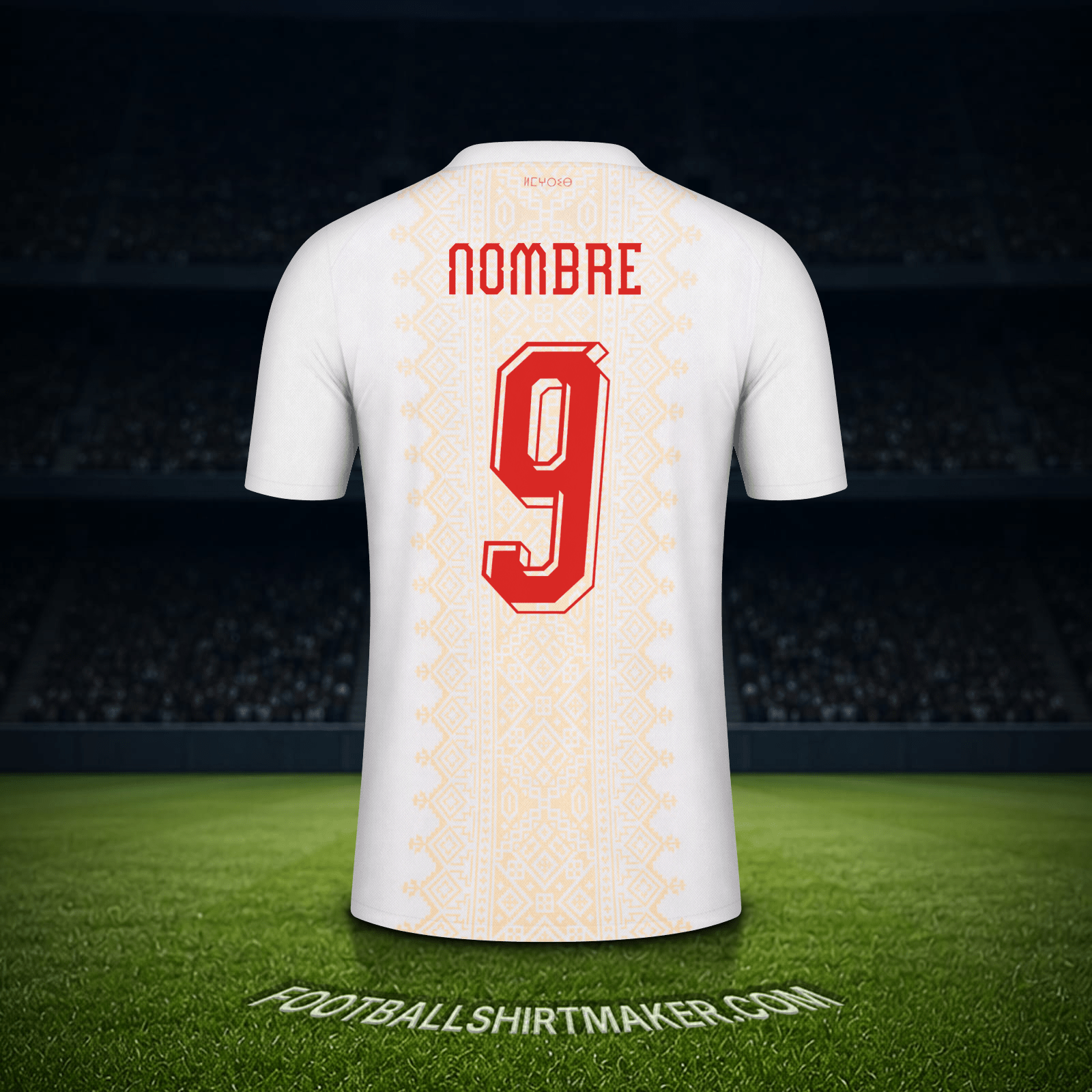 Camiseta Marruecos Mundial 2026 Visita -  nombre - 9