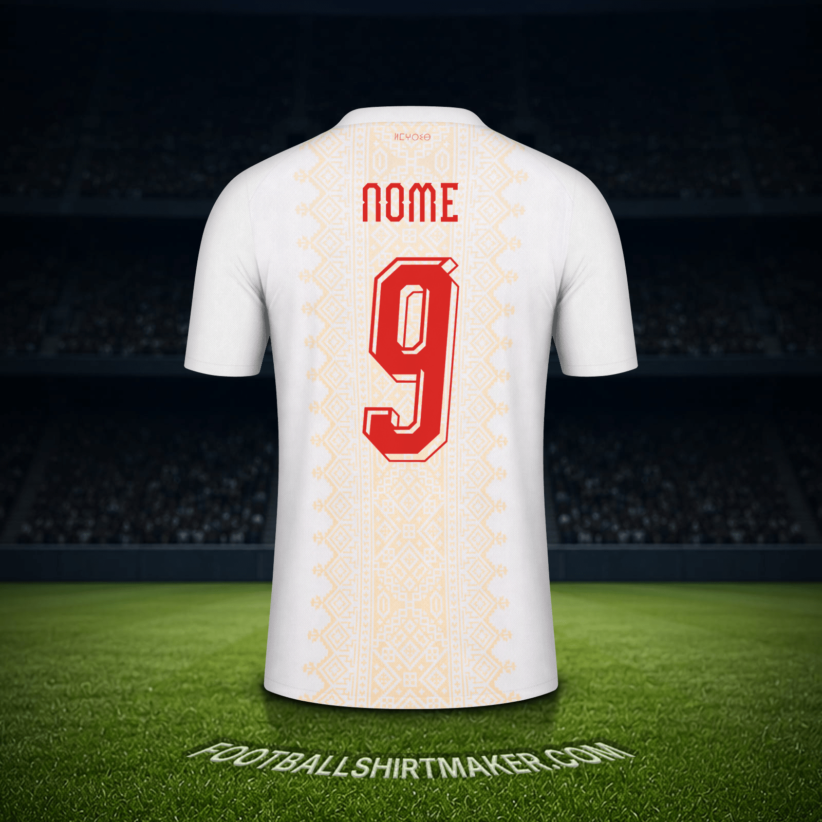 Maglia Marocco Mondiali 2026 Seconda -  nome - 9