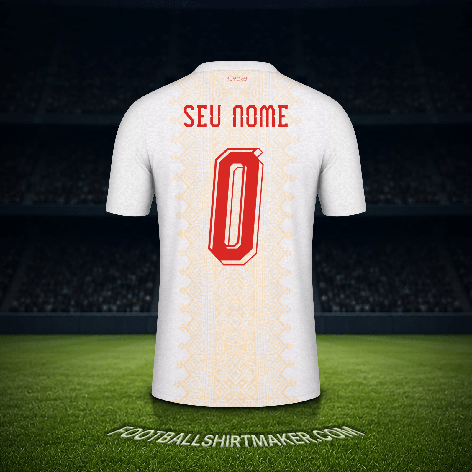 Camisa Marrocos Copa do Mundo 2026 Alternativa -  seu nome - 0