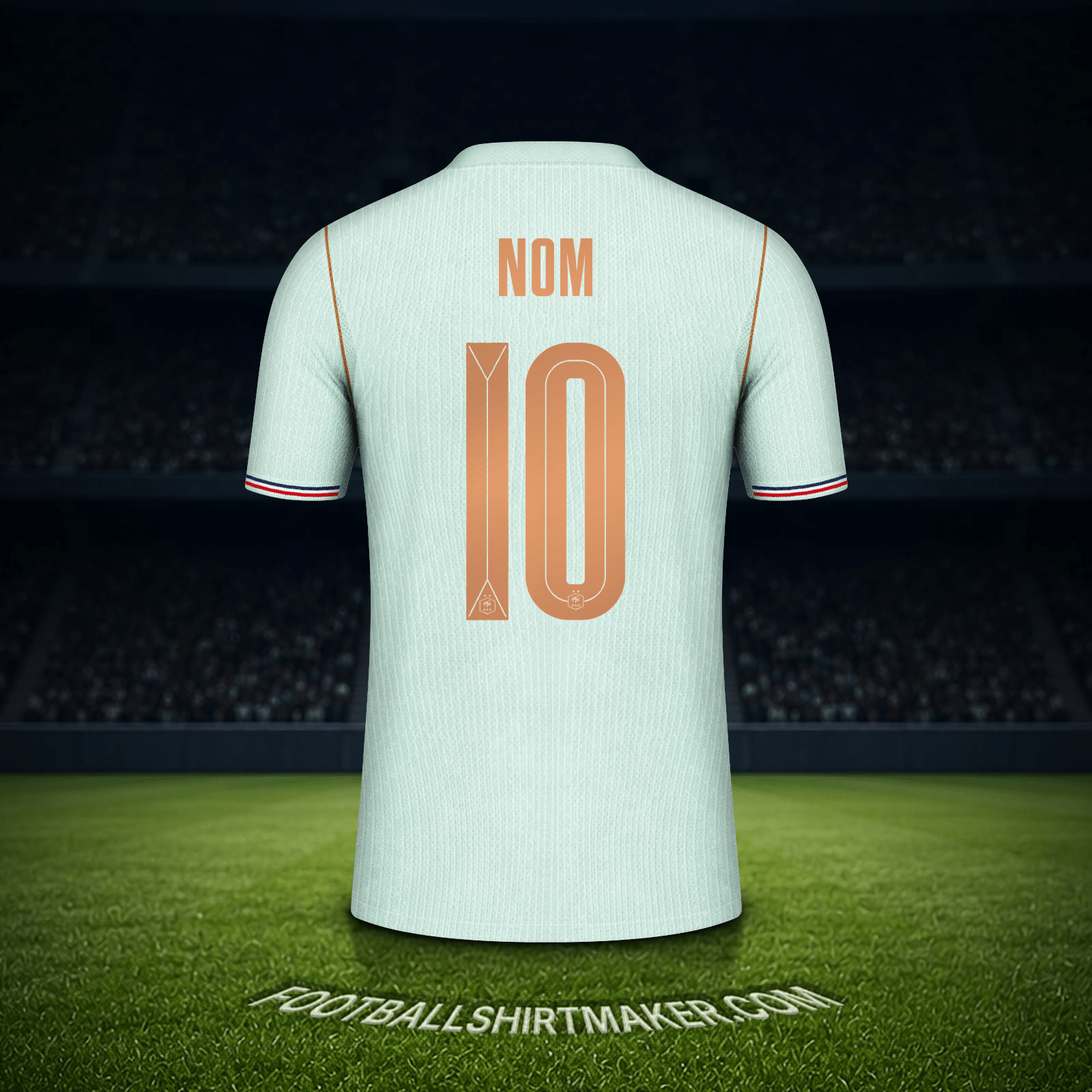 Maillot France Coupe du monde 2026 Extérieur -  nom - 10