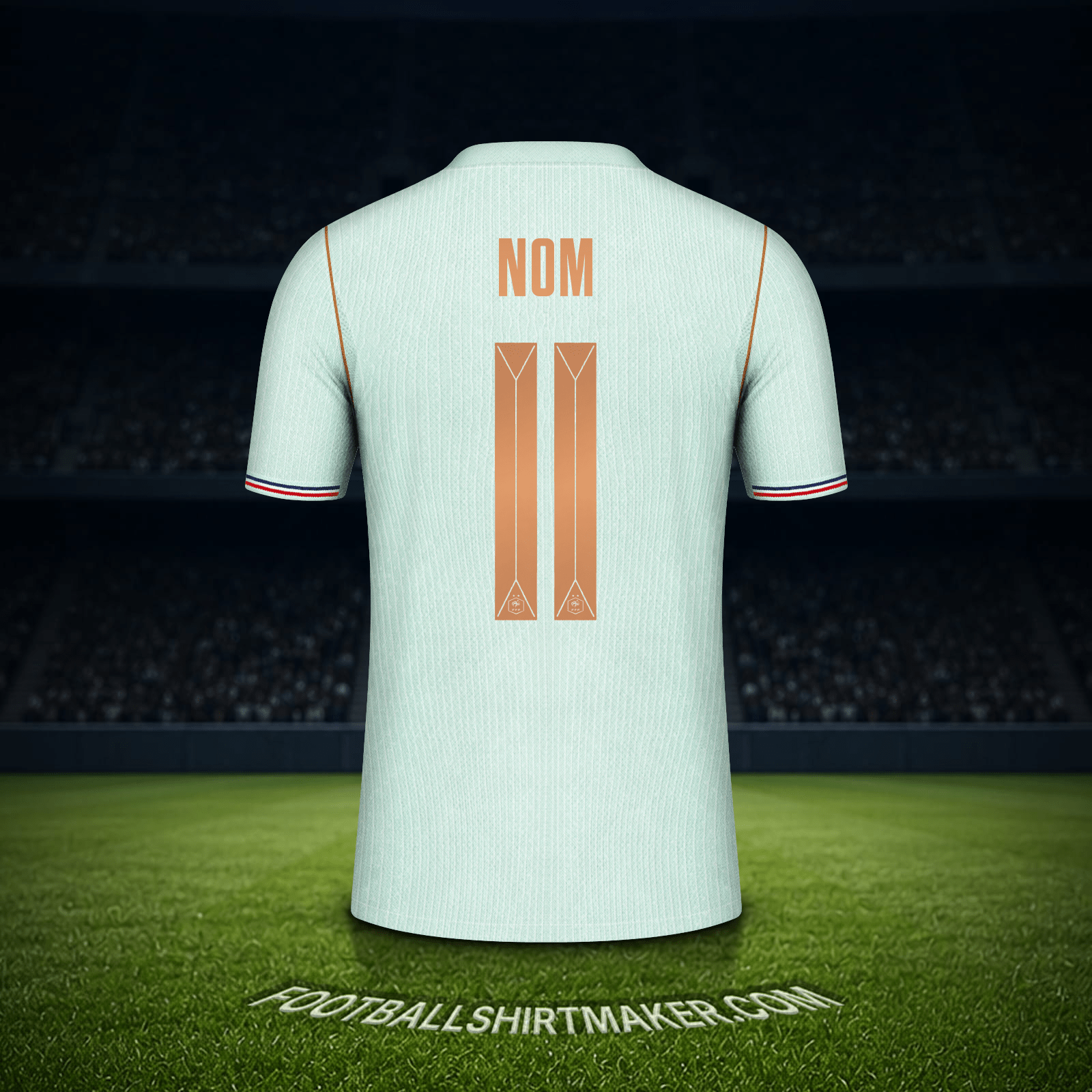 Maillot France Coupe du monde 2026 Extérieur -  nom - 11